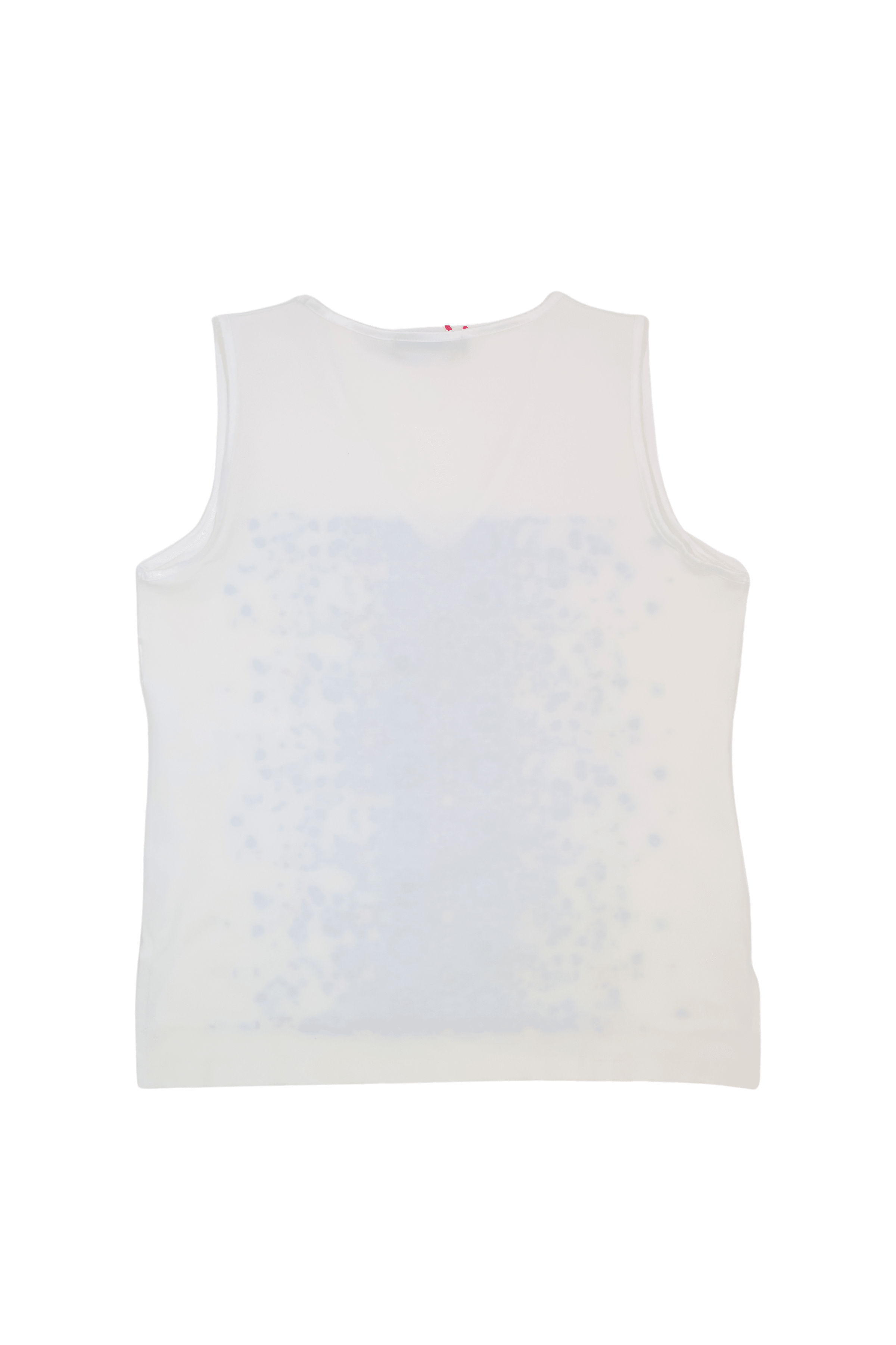 Camiseta blanca estampado mandala tonos azules sin mangas Lolitas&L - lolitasyl.com