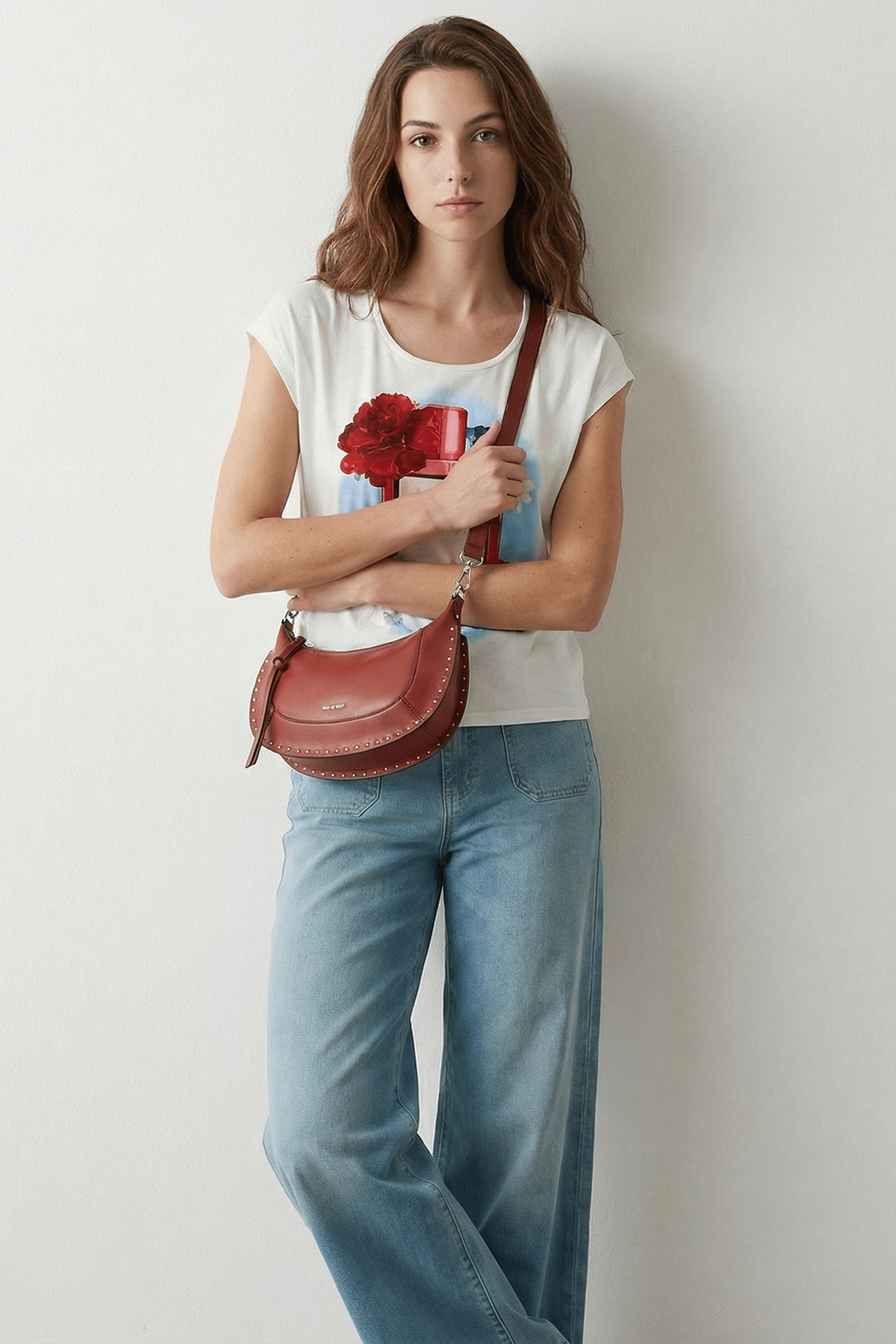 Camiseta blanca estampado perfume manga corta Lolitas&L - lolitasyl.com