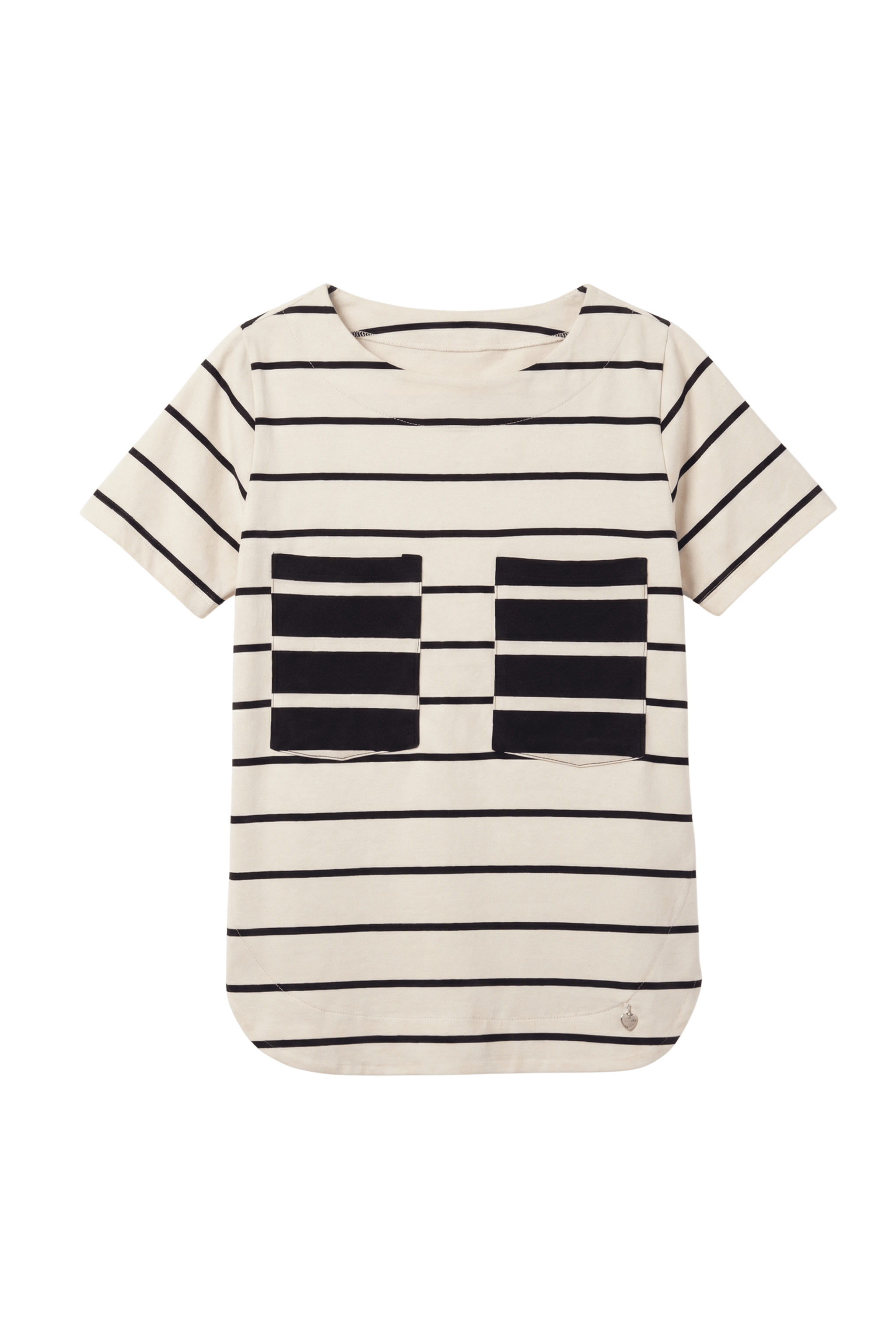 Camiseta blanca rayas con bolsillos en el pecho Lolitas&L - lolitasyl.com