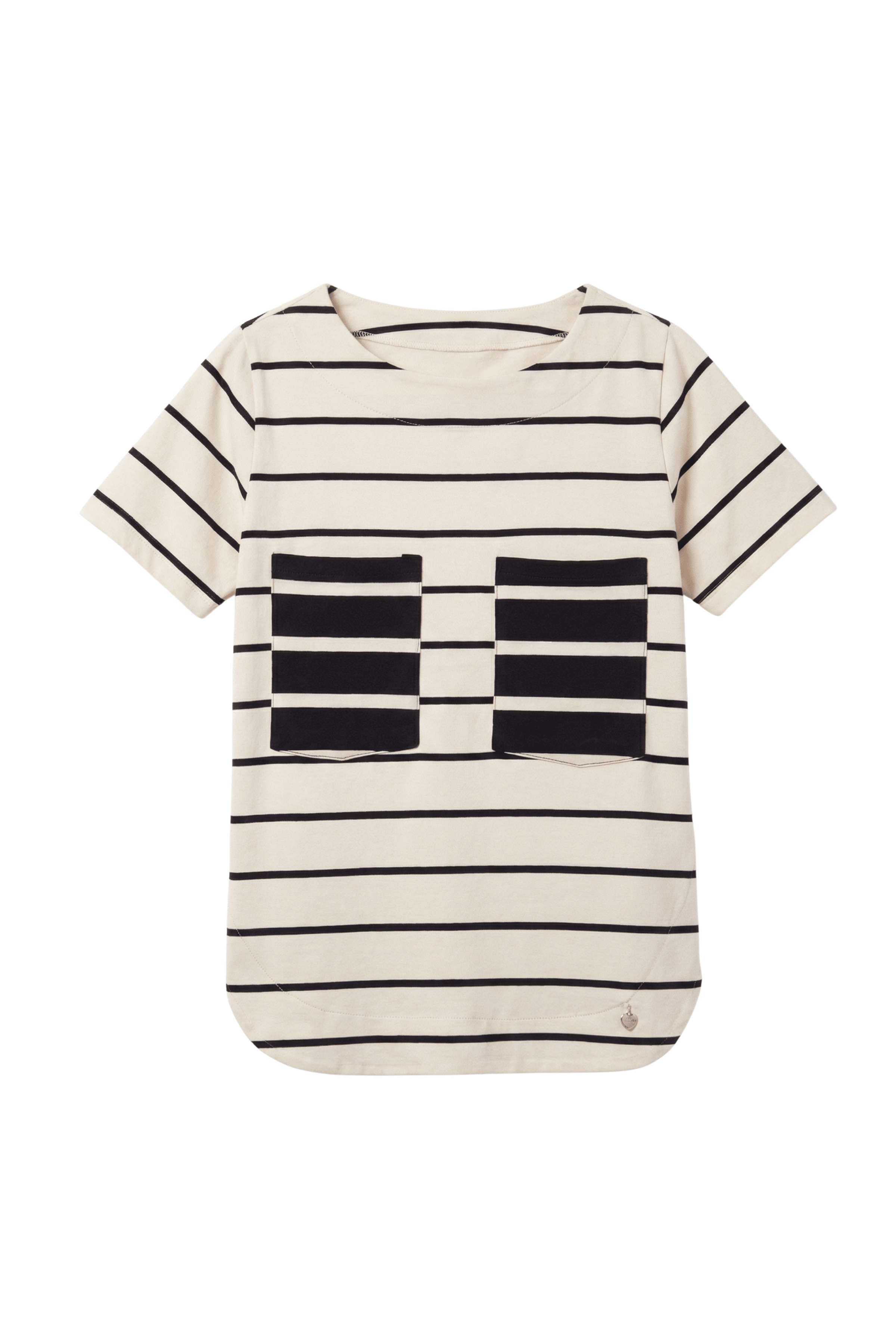 Camiseta blanca rayas con bolsillos en el pecho Lolitas&L - lolitasyl.com