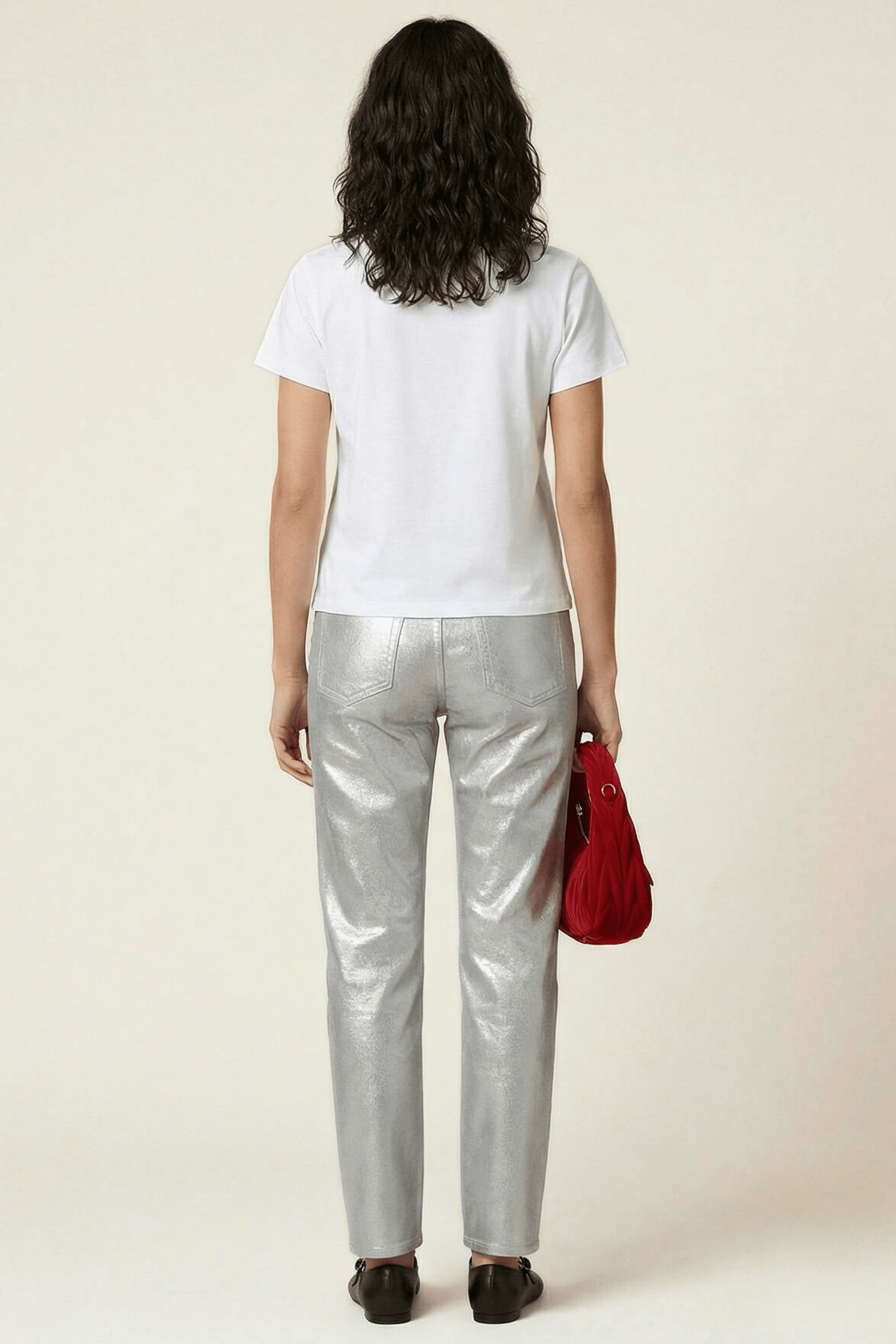 Camiseta blanca stras con logo Lolitas&L - lolitasyl.com