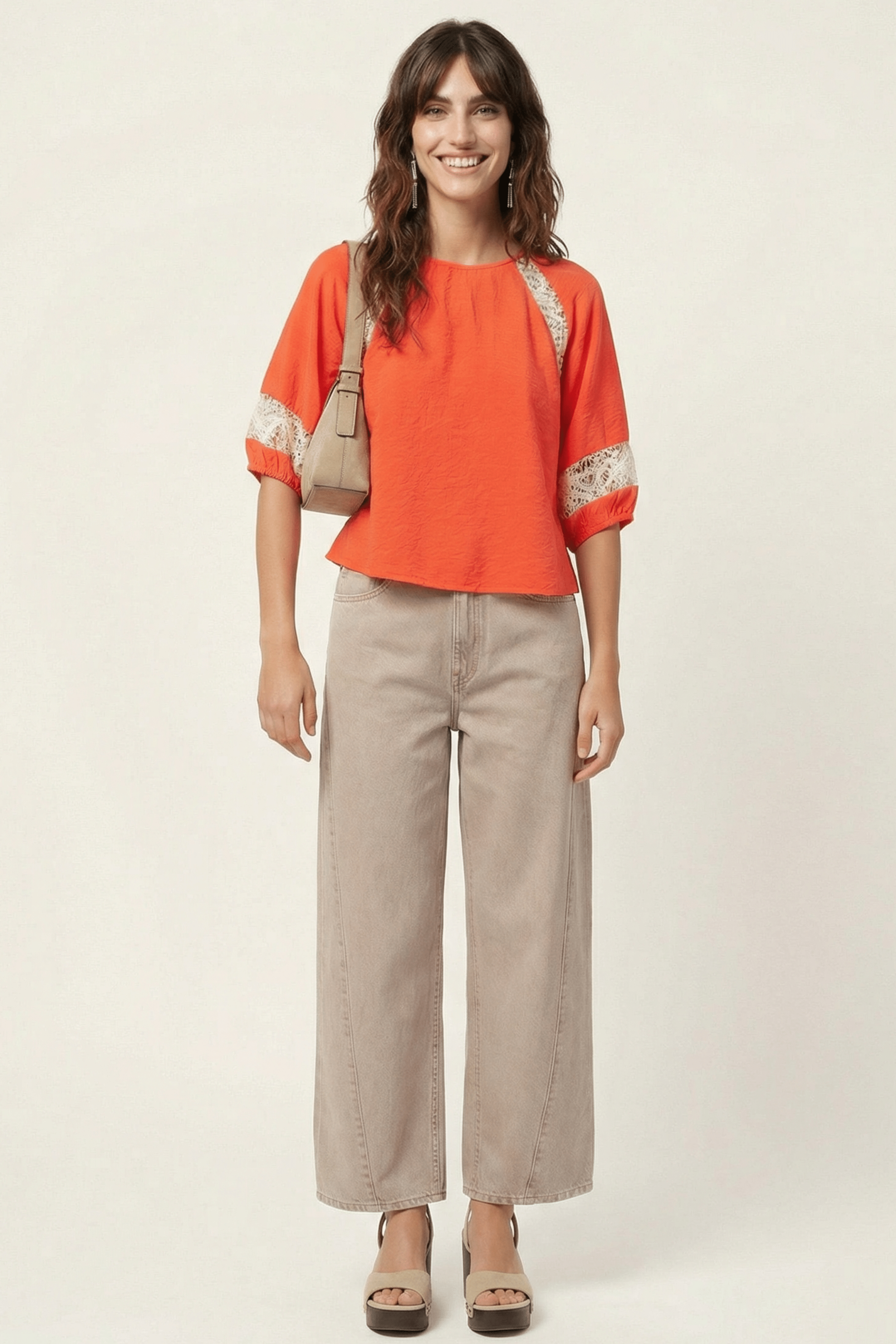 Camiseta coral bordado grogre en contraste Lolitas&L - lolitasyl.com