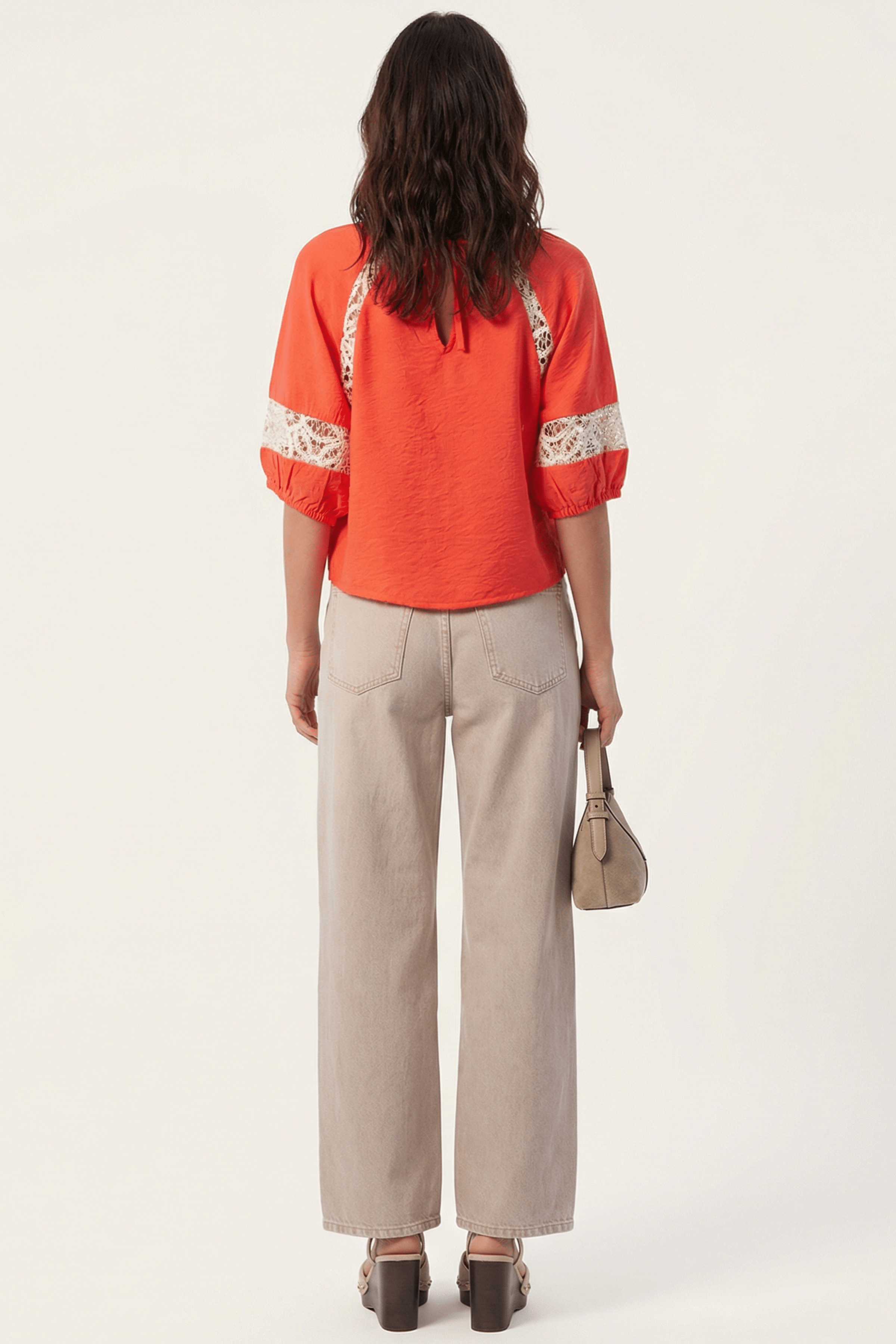 Camiseta coral bordado grogre en contraste Lolitas&L - lolitasyl.com