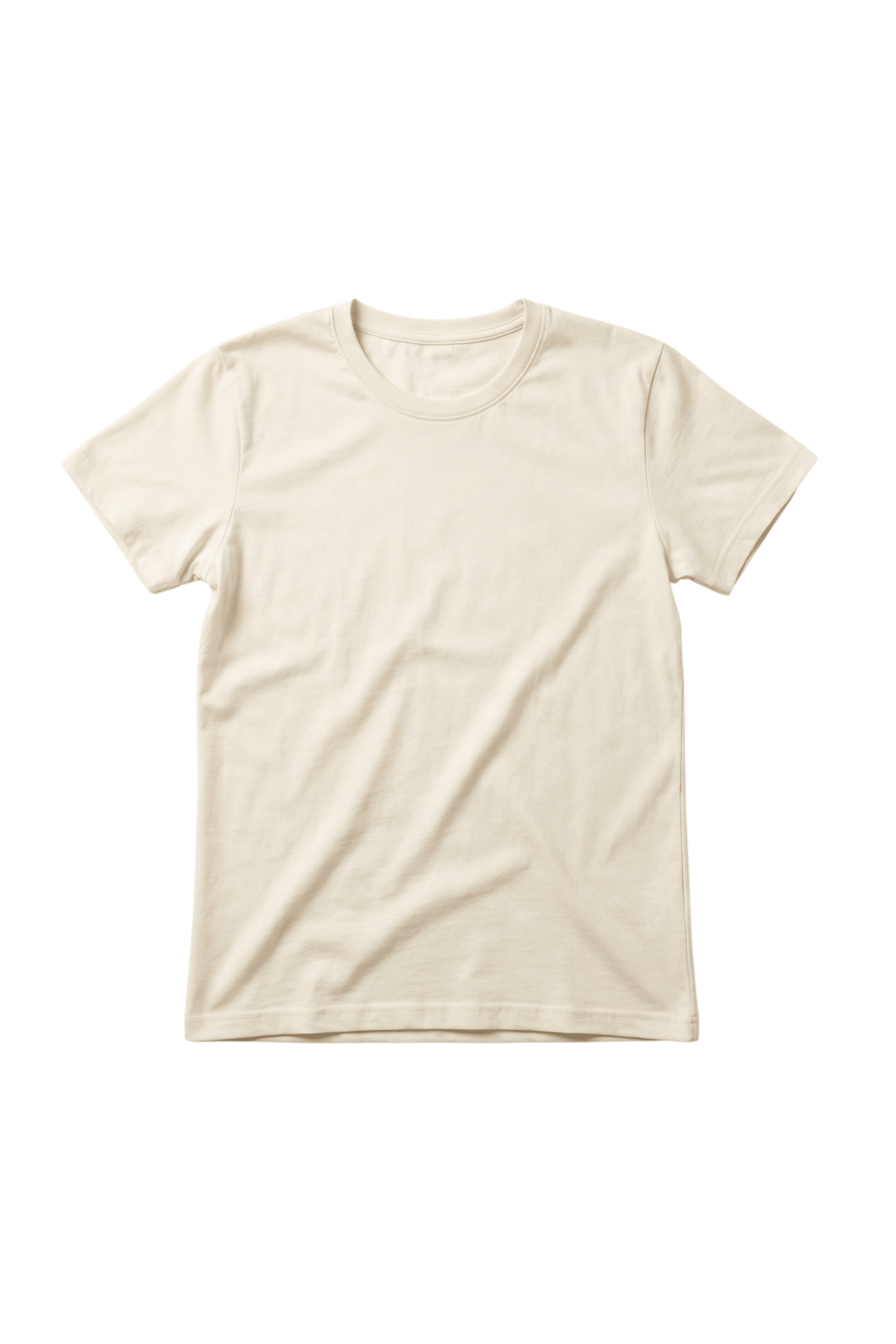 Camiseta crema basica con escote caja y manga corta Lolitas&L - lolitasyl.com