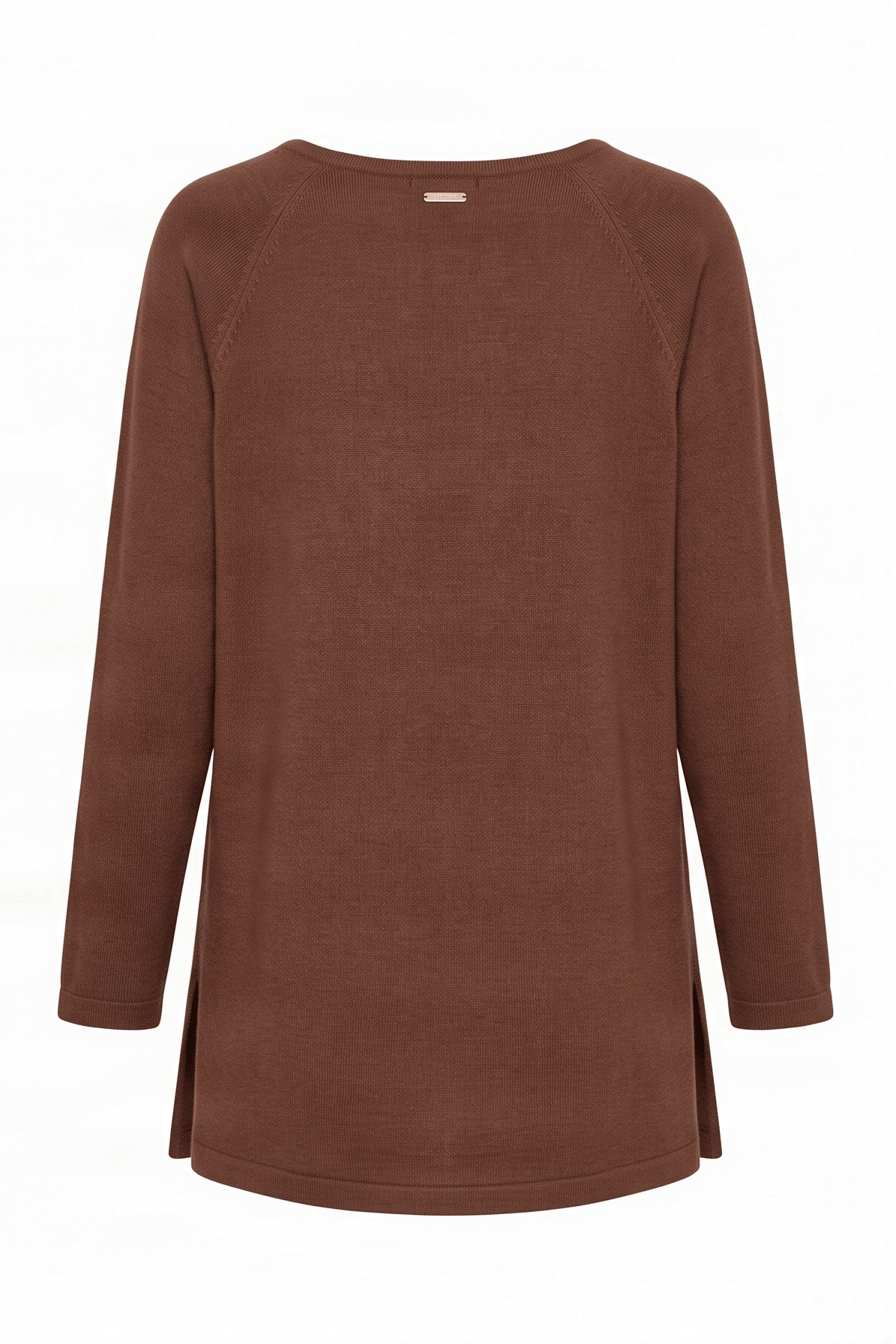 Camiseta de punto marron raglan con collar Lolitas&L - lolitasyl.com