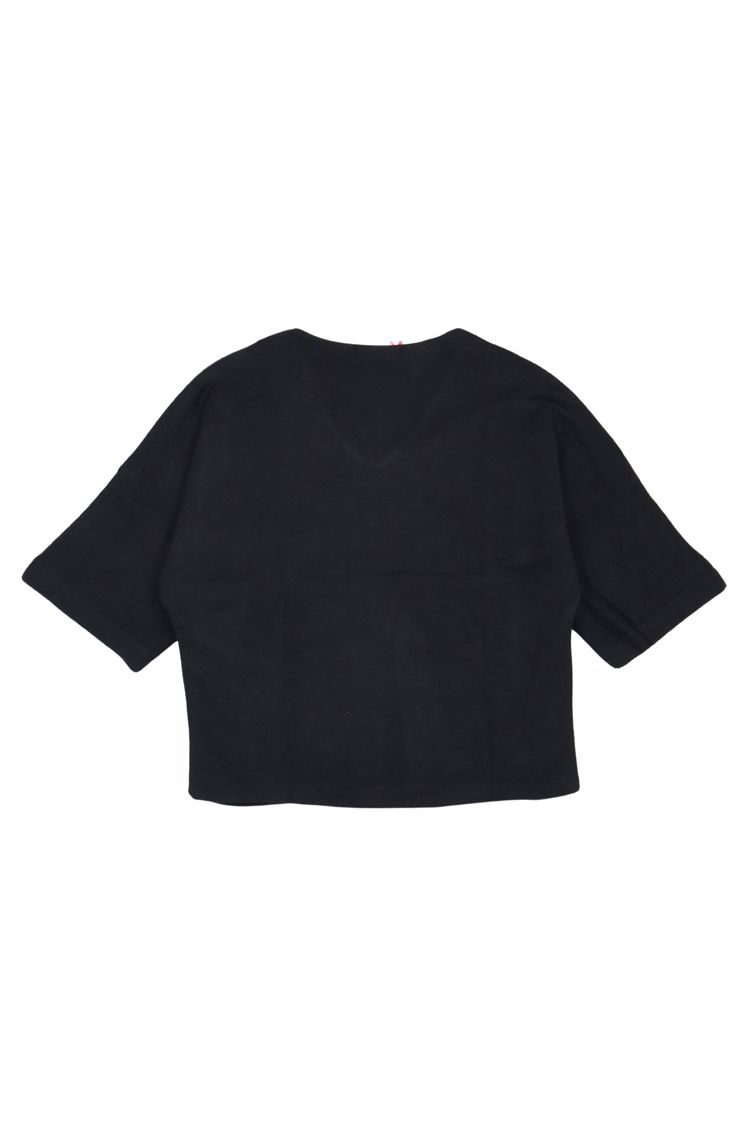 Camiseta de punto negra murcielago con flores antelina Lolitas&L - lolitasyl.com