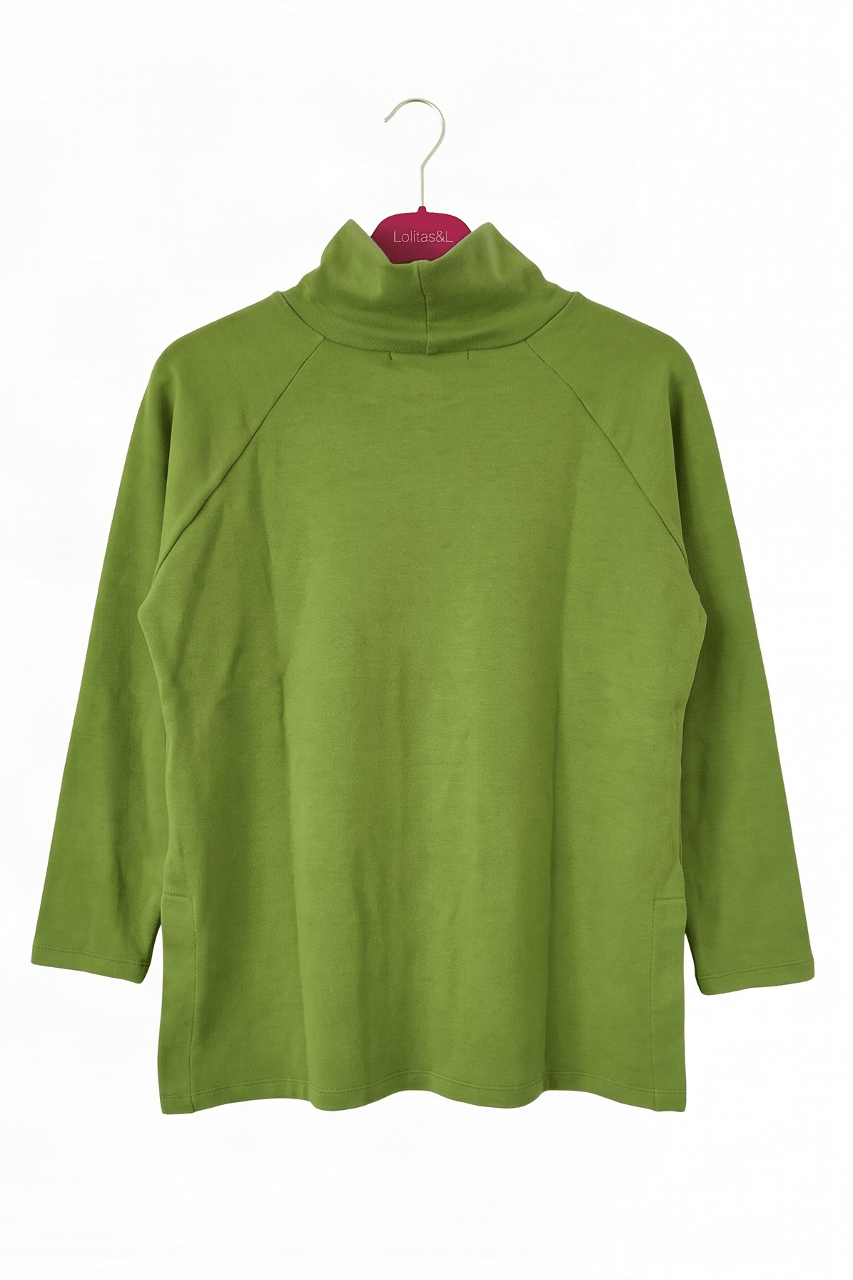 Camiseta de Punto Verde Cuello Alto con Strass Preloved - lolitasyl.com