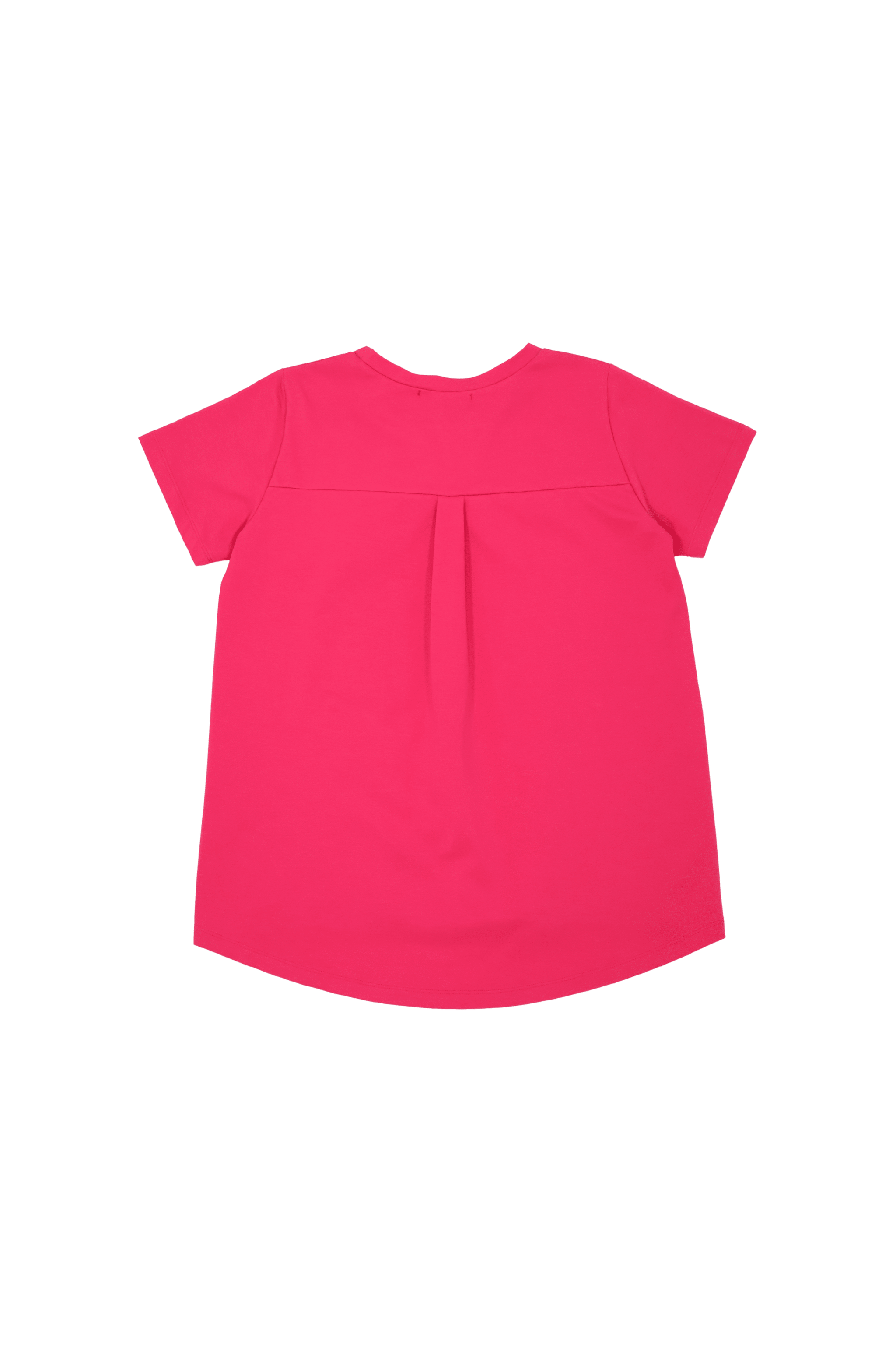 Camiseta fucsia bordado rosas aplicacion de manga corta Lolitas&L - lolitasyl.com