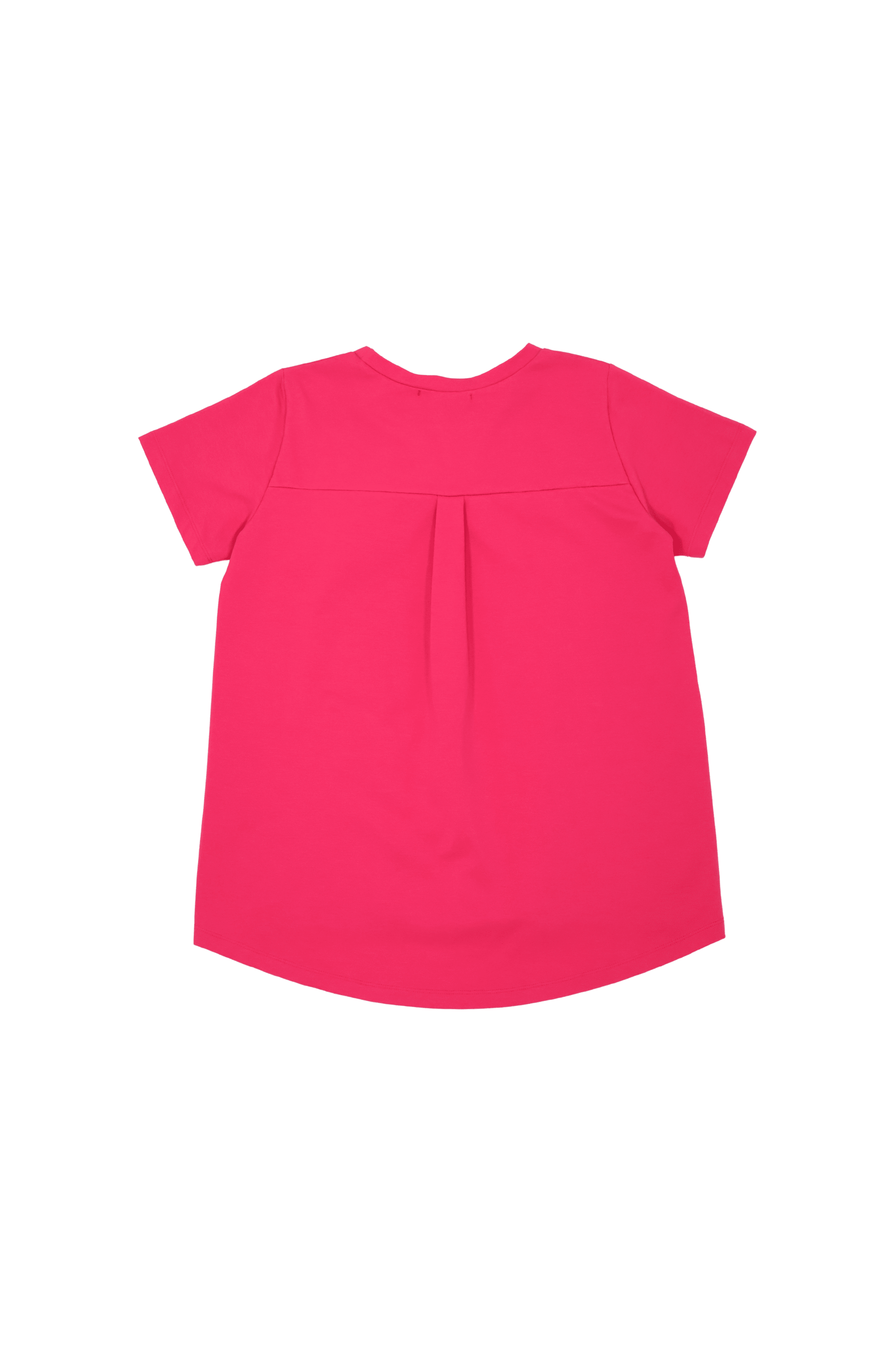 Camiseta fucsia bordado rosas aplicacion de manga corta Lolitas&L - lolitasyl.com