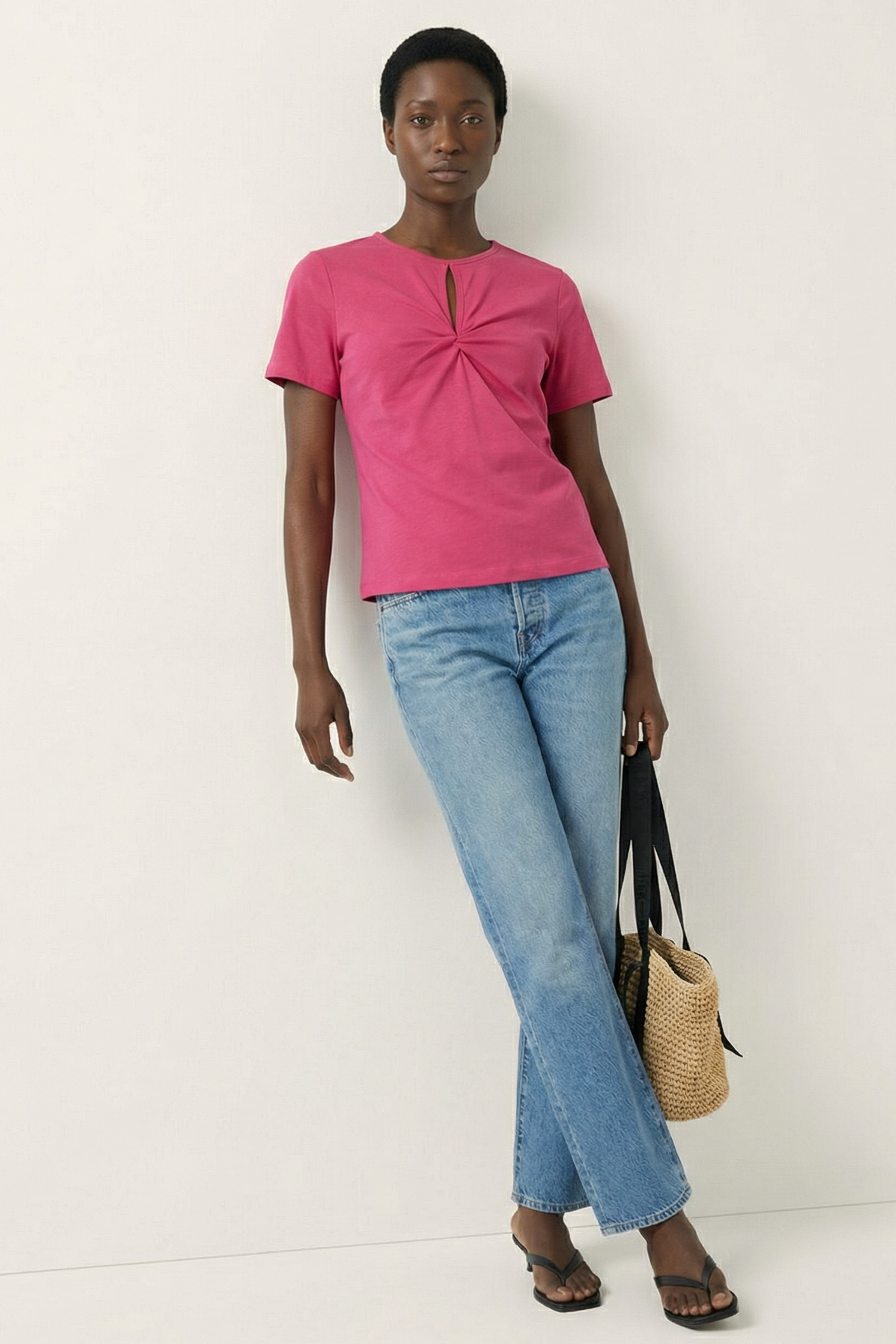 Camiseta fucsia lagrima con fruncido Lolitas&L