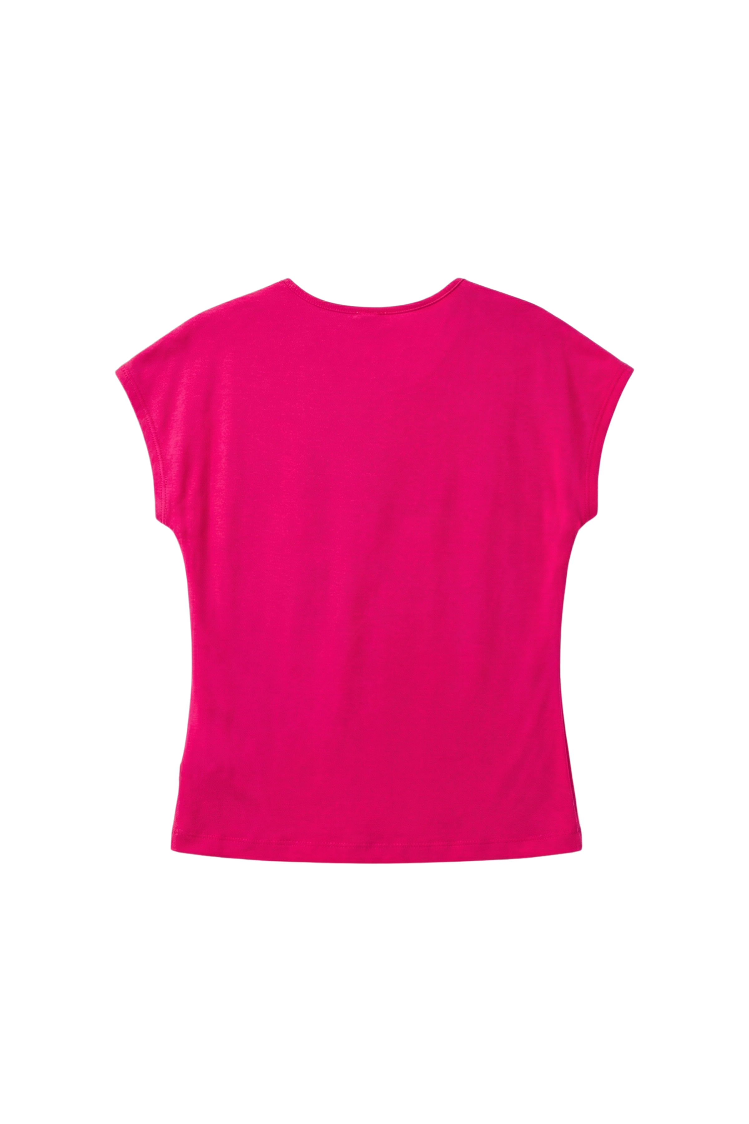 Camiseta fucsia pico anudada en el pecho LolitasyL