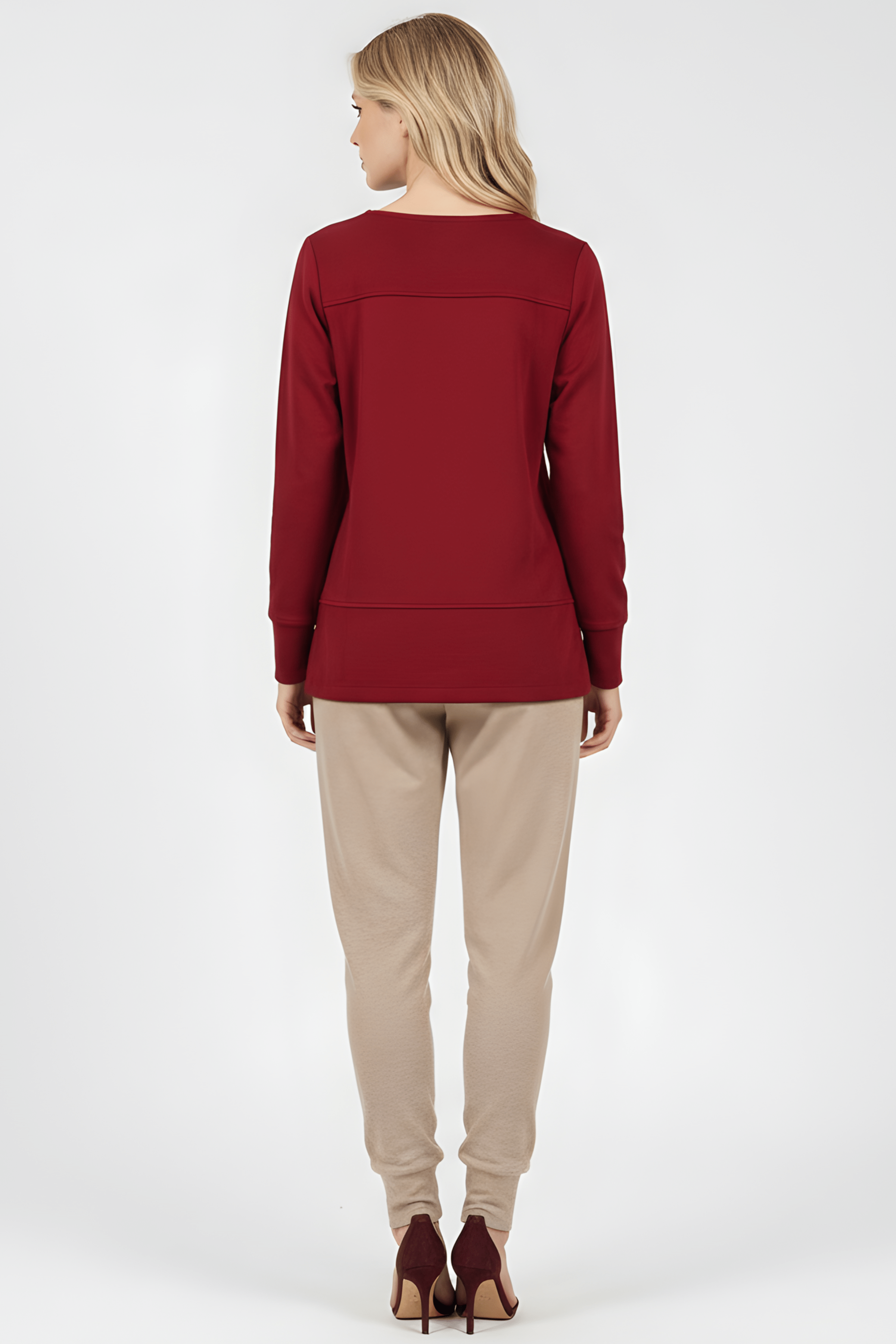 Camiseta granate bordado zapatillas indias cuero Lolitas&L - lolitasyl.com