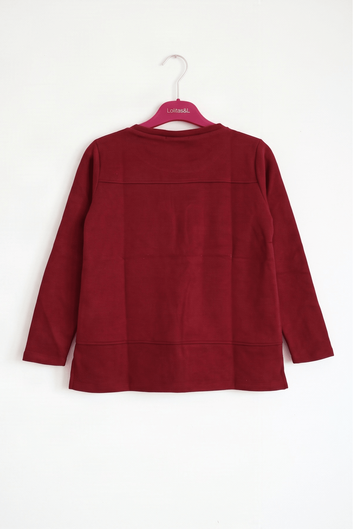 Camiseta Granate con Aplique de Mocasines Preloved - lolitasyl.com