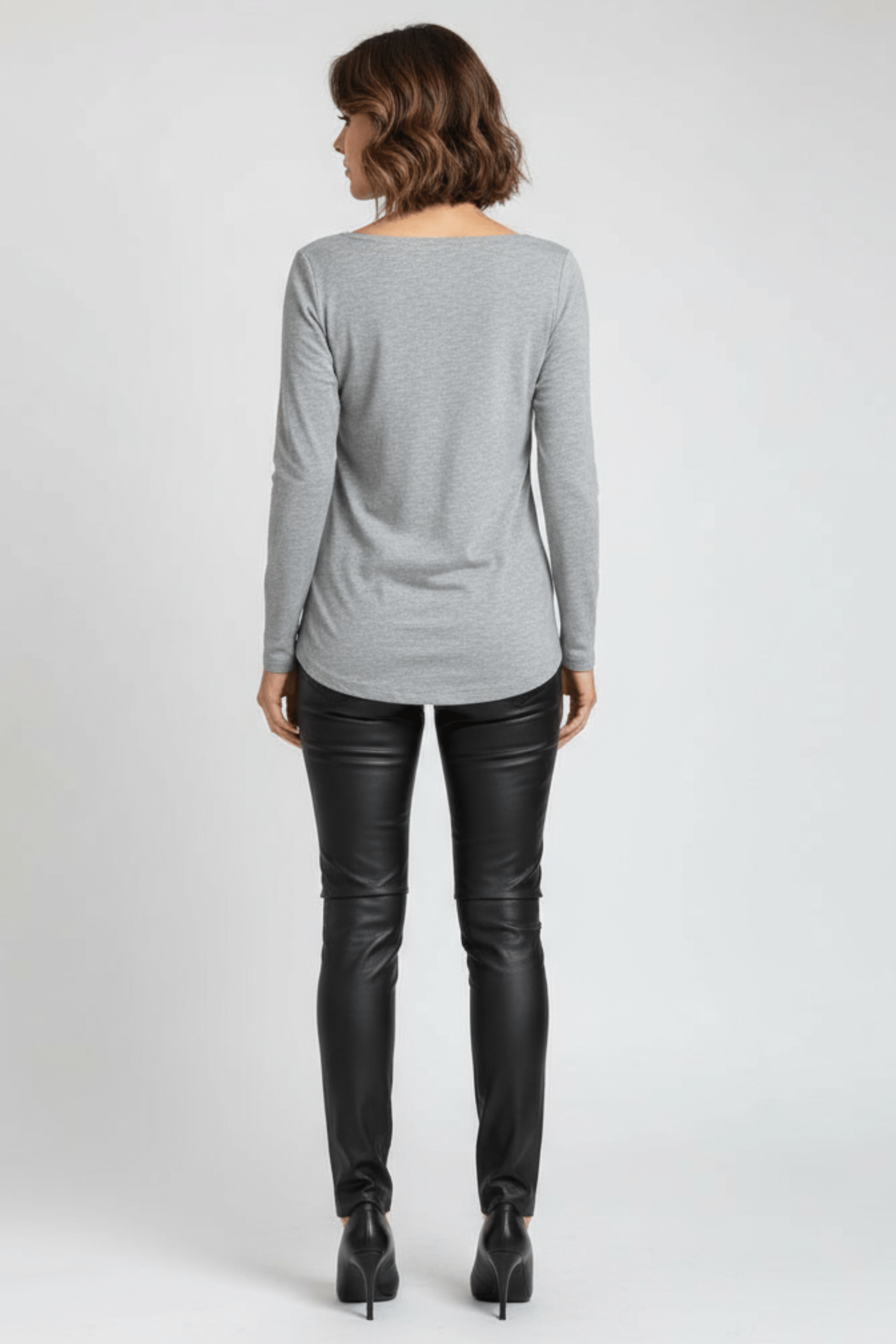 Camiseta gris estampado cara con gafas manga larga Lolitas&L - lolitasyl.com