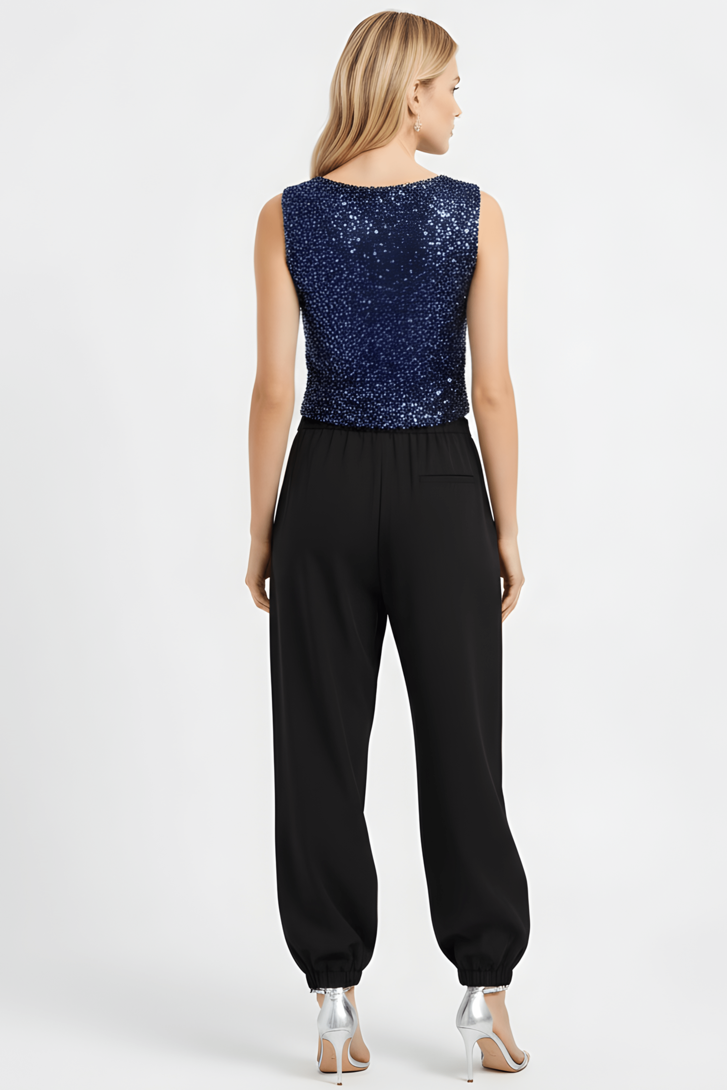 Camiseta lentejuelas azul mini manga Lolitas&L - lolitasyl.com