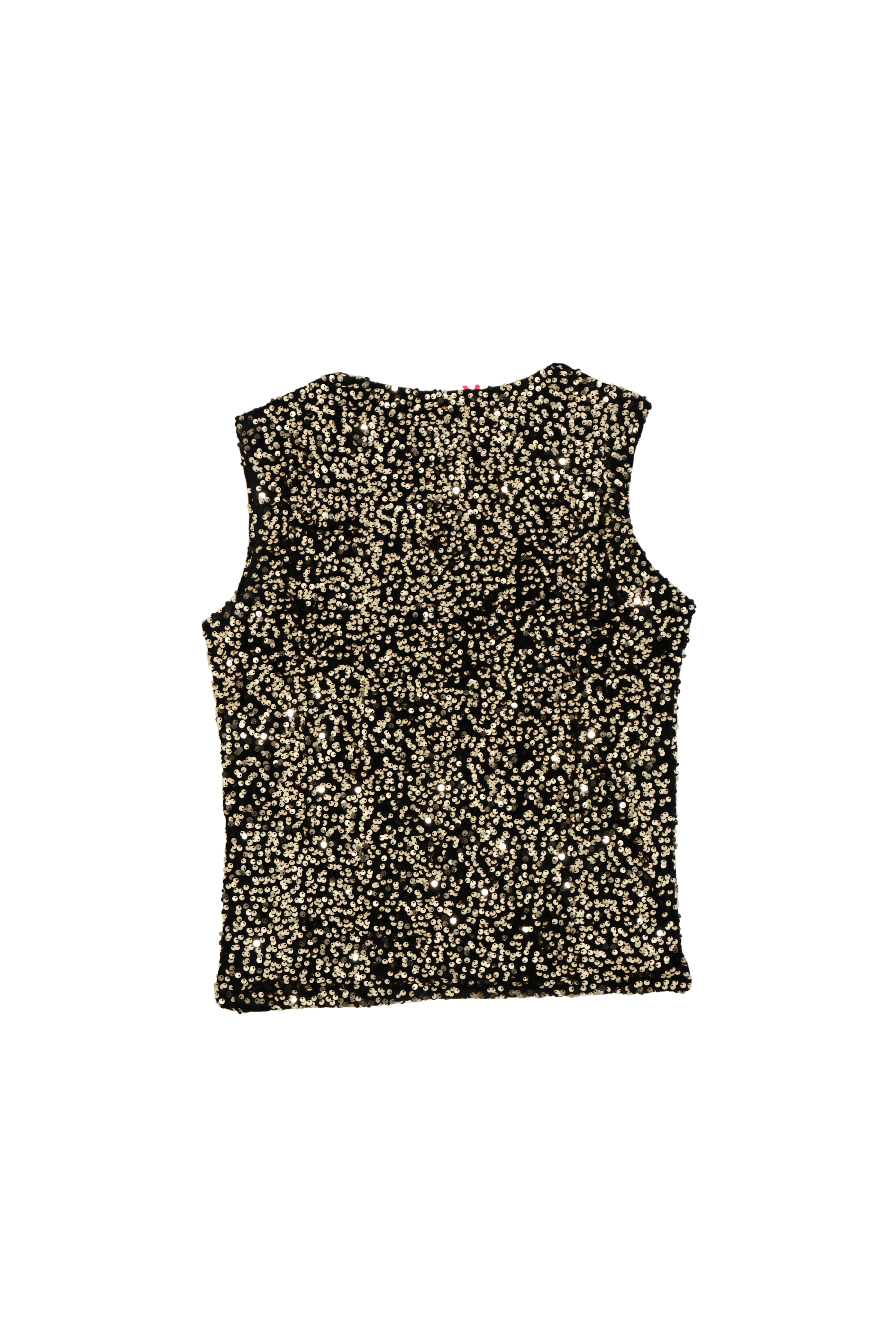 Camiseta lentejuelas dorada sin mangas Lolitas&L - lolitasyl.com