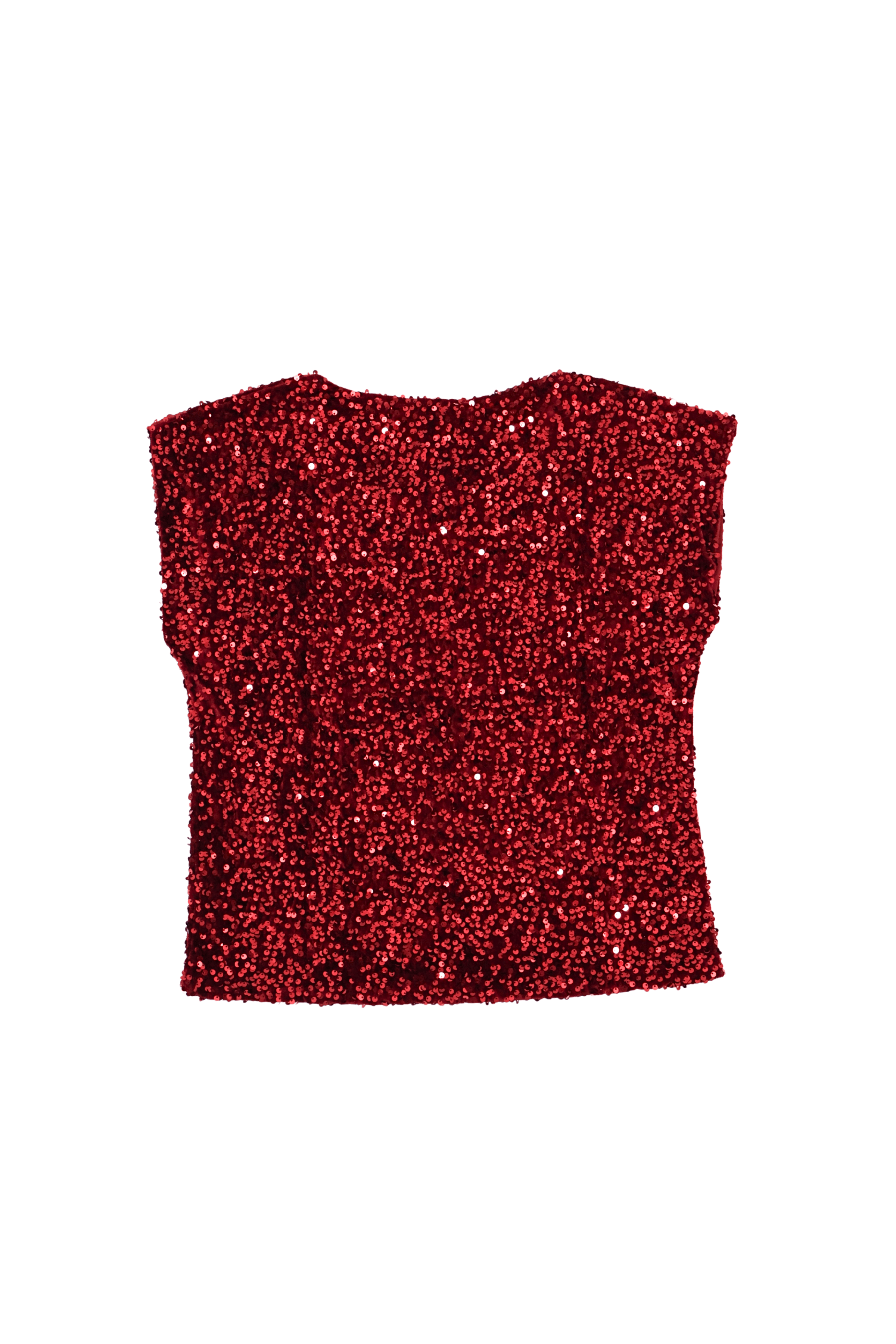 Camiseta lentejuelas granate mini manga Lolitas&L - lolitasyl.com