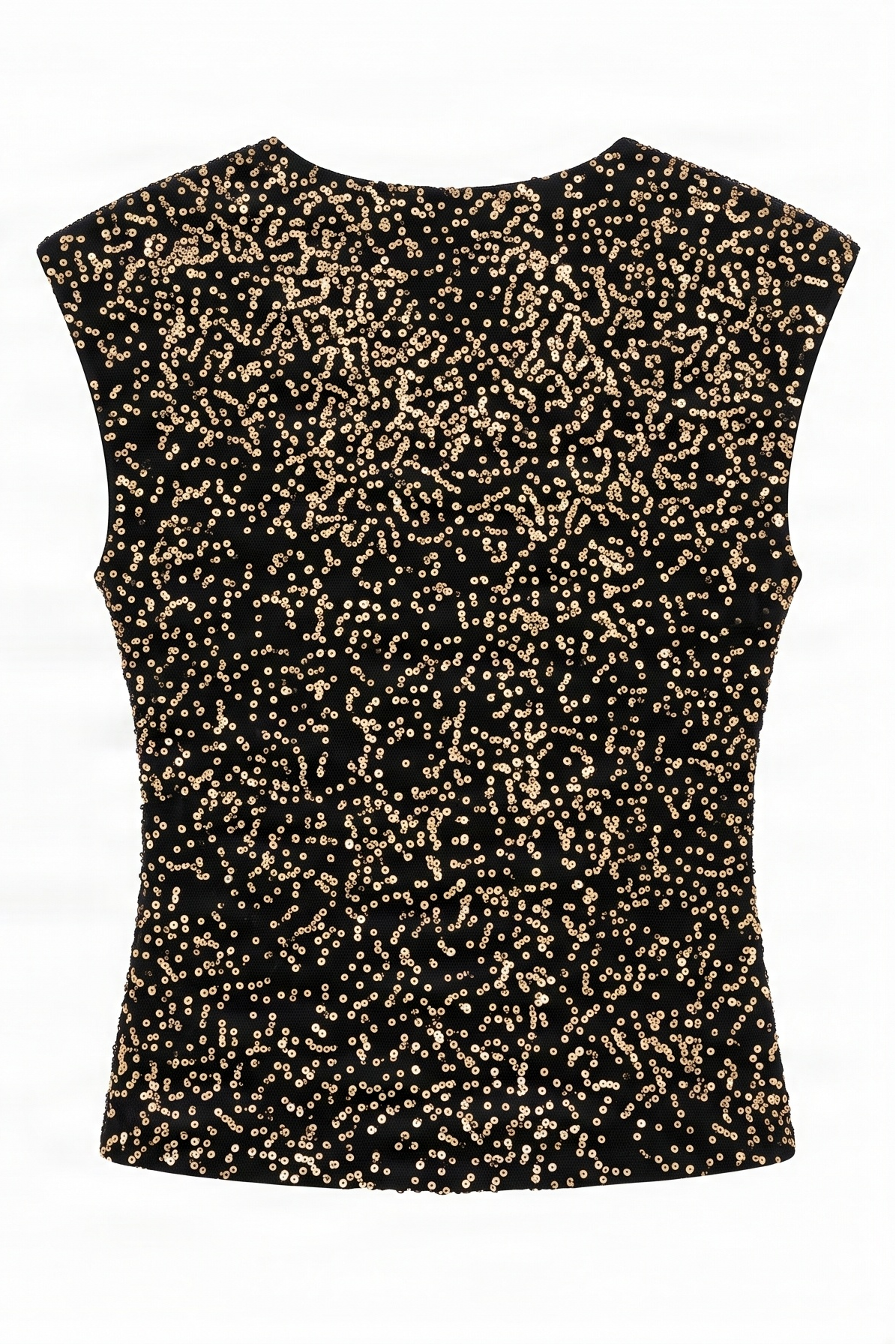 Camiseta lentejuelas ocre mini manga Lolitas&L