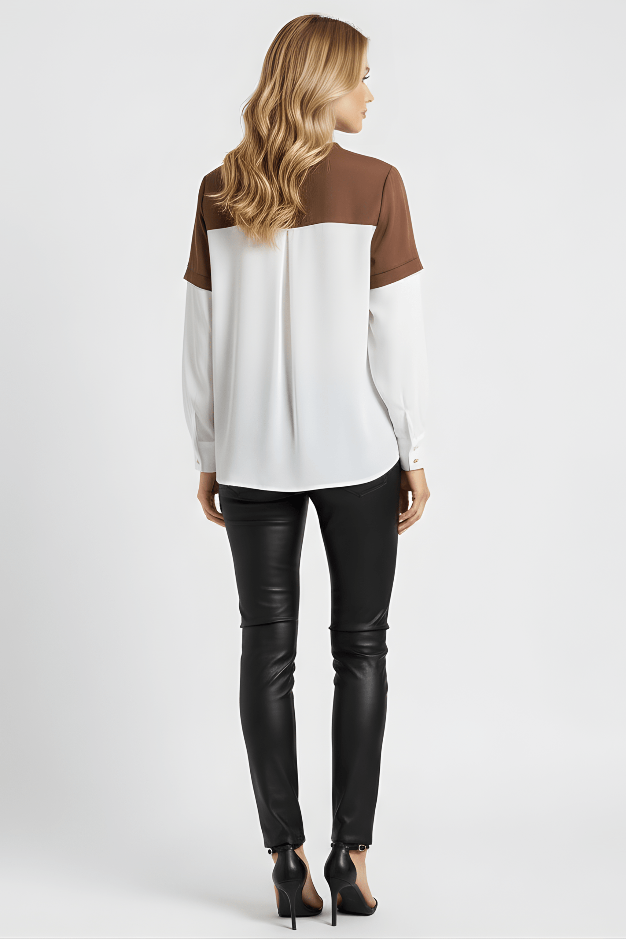 Camiseta marron con mangas camiseras y estampado gafas Lolitas&L - lolitasyl.com