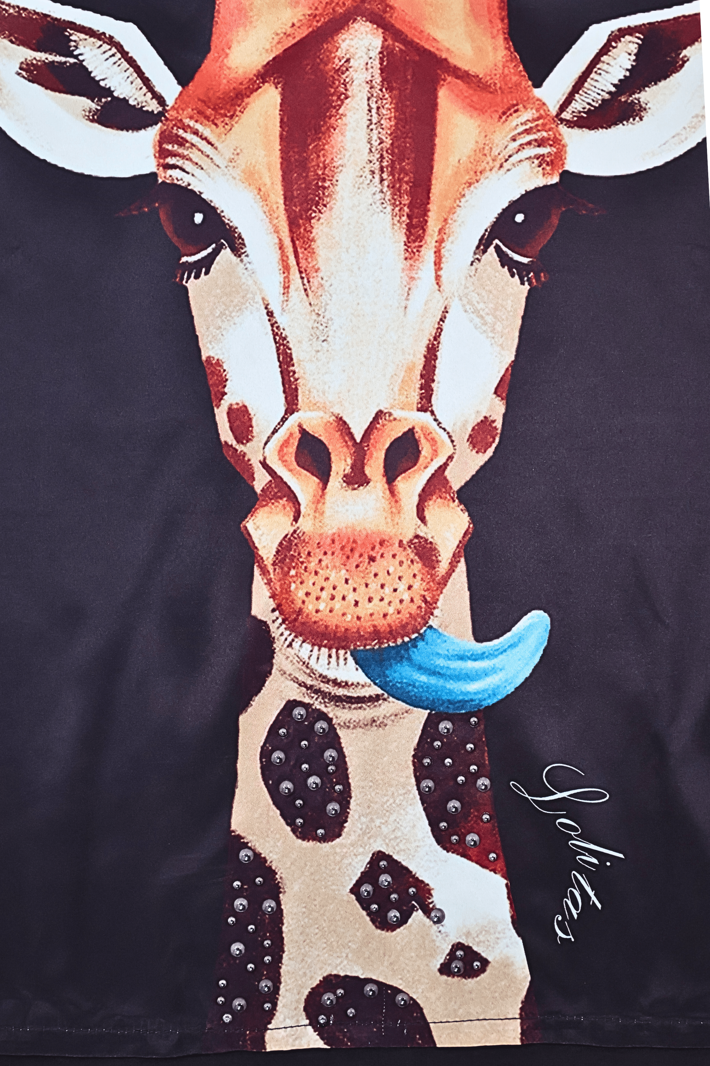 Camiseta marron estampado girafa sin mangas Lolitas&L - lolitasyl.com