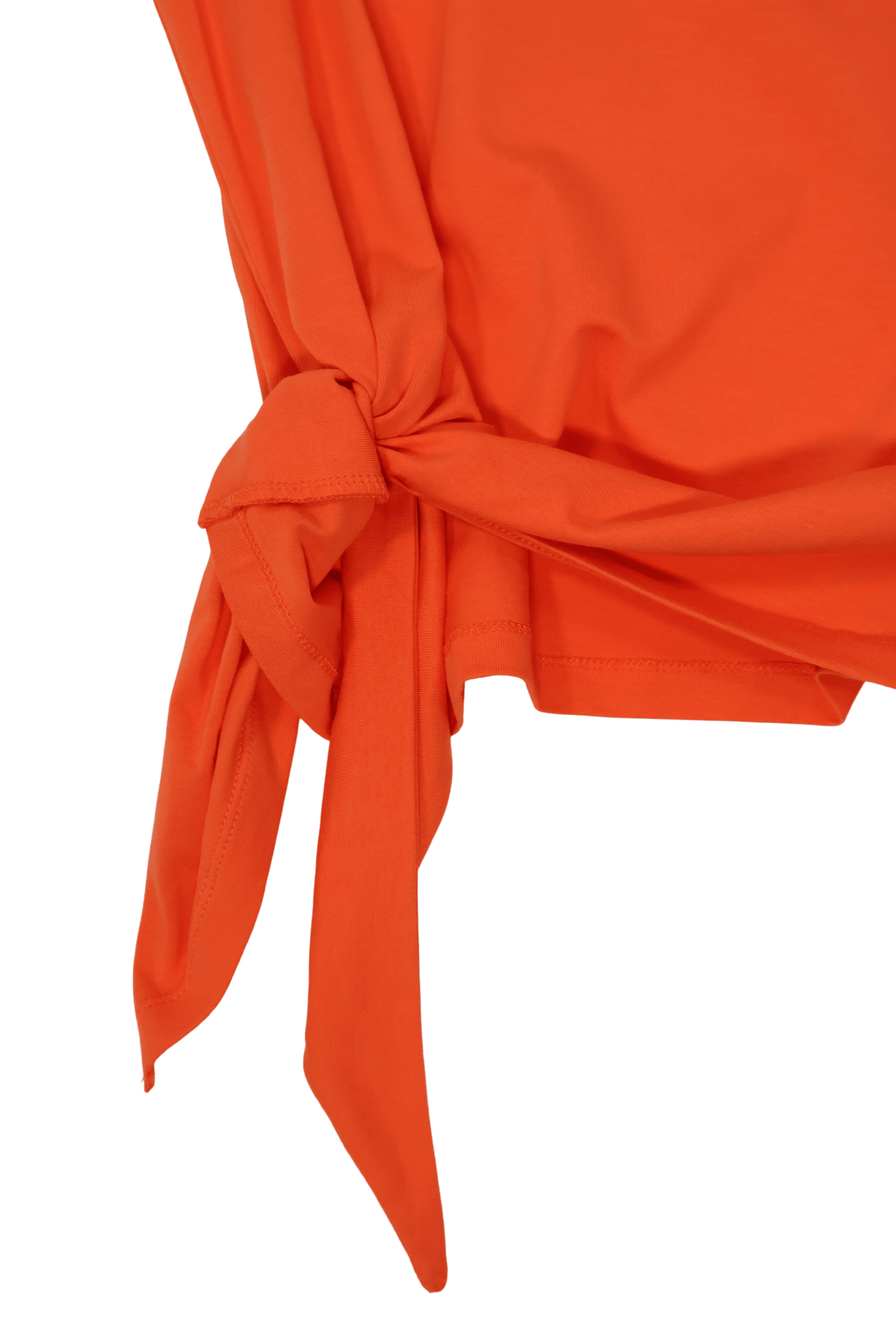 Camiseta naranja bordado sombrero anudada en la cintura Lolitas&L - lolitasyl.com