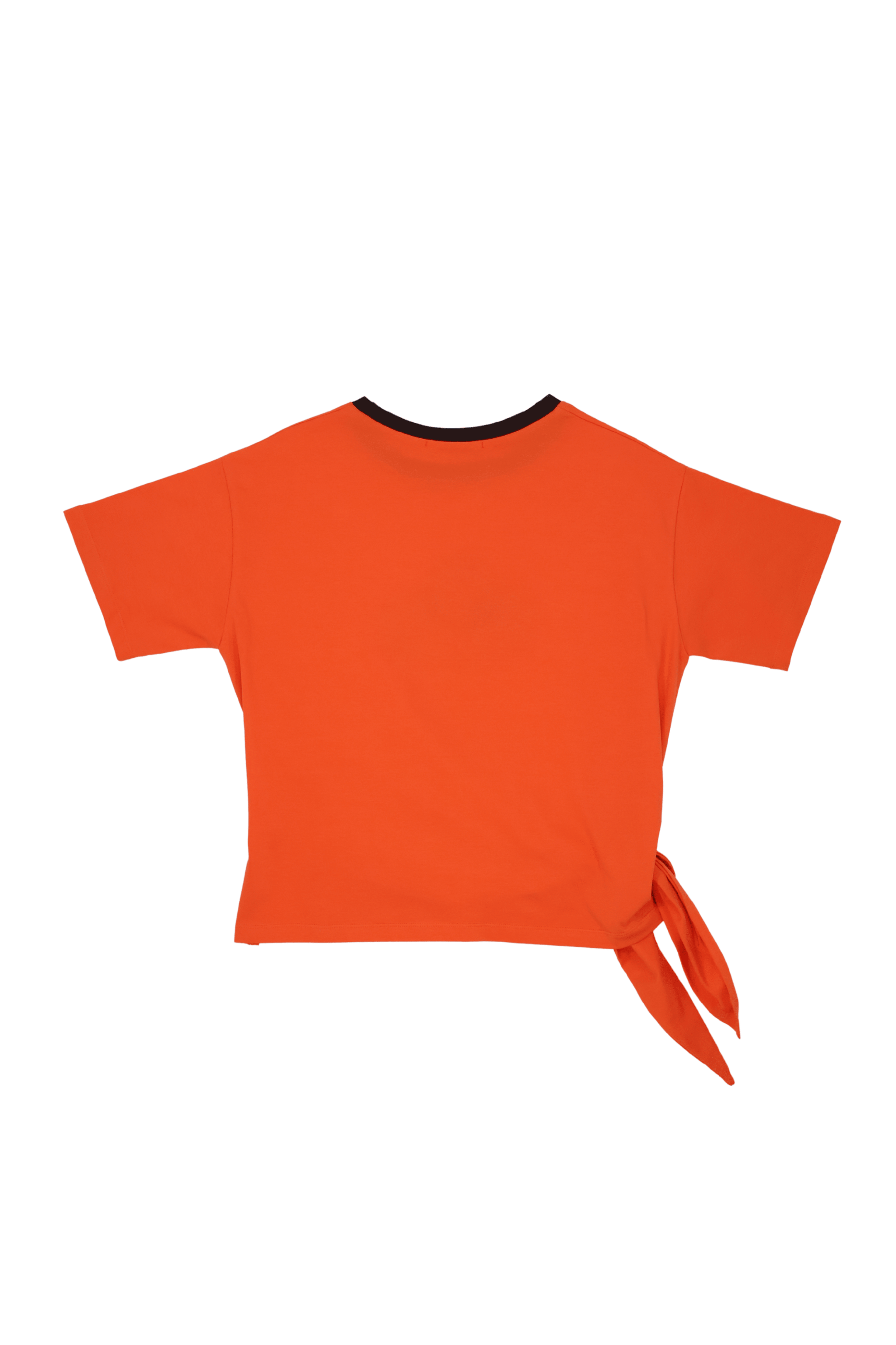 Camiseta naranja bordado sombrero anudada en la cintura Lolitas&L - lolitasyl.com