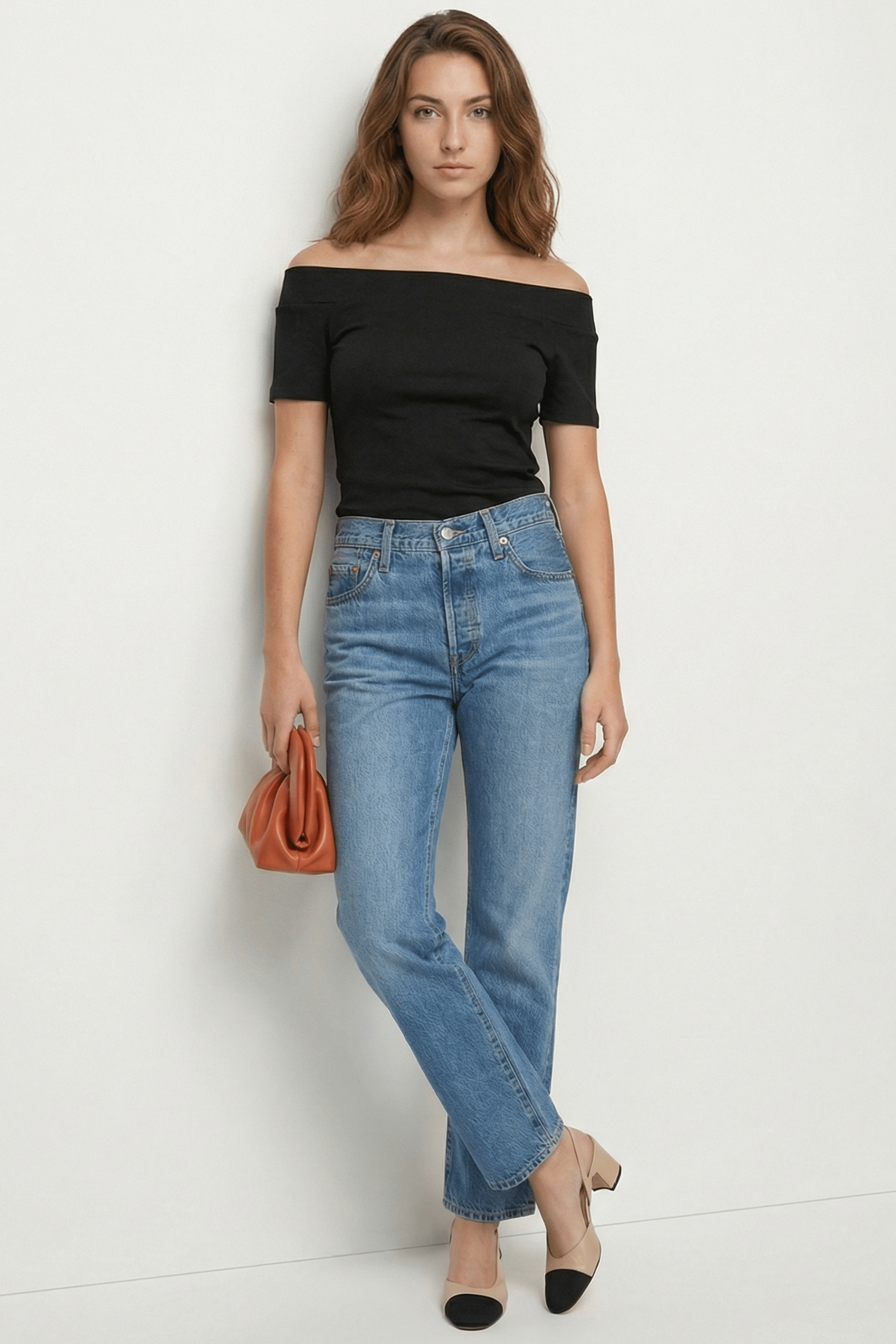 Camiseta negra bardot Lolitas&L - lolitasyl.com