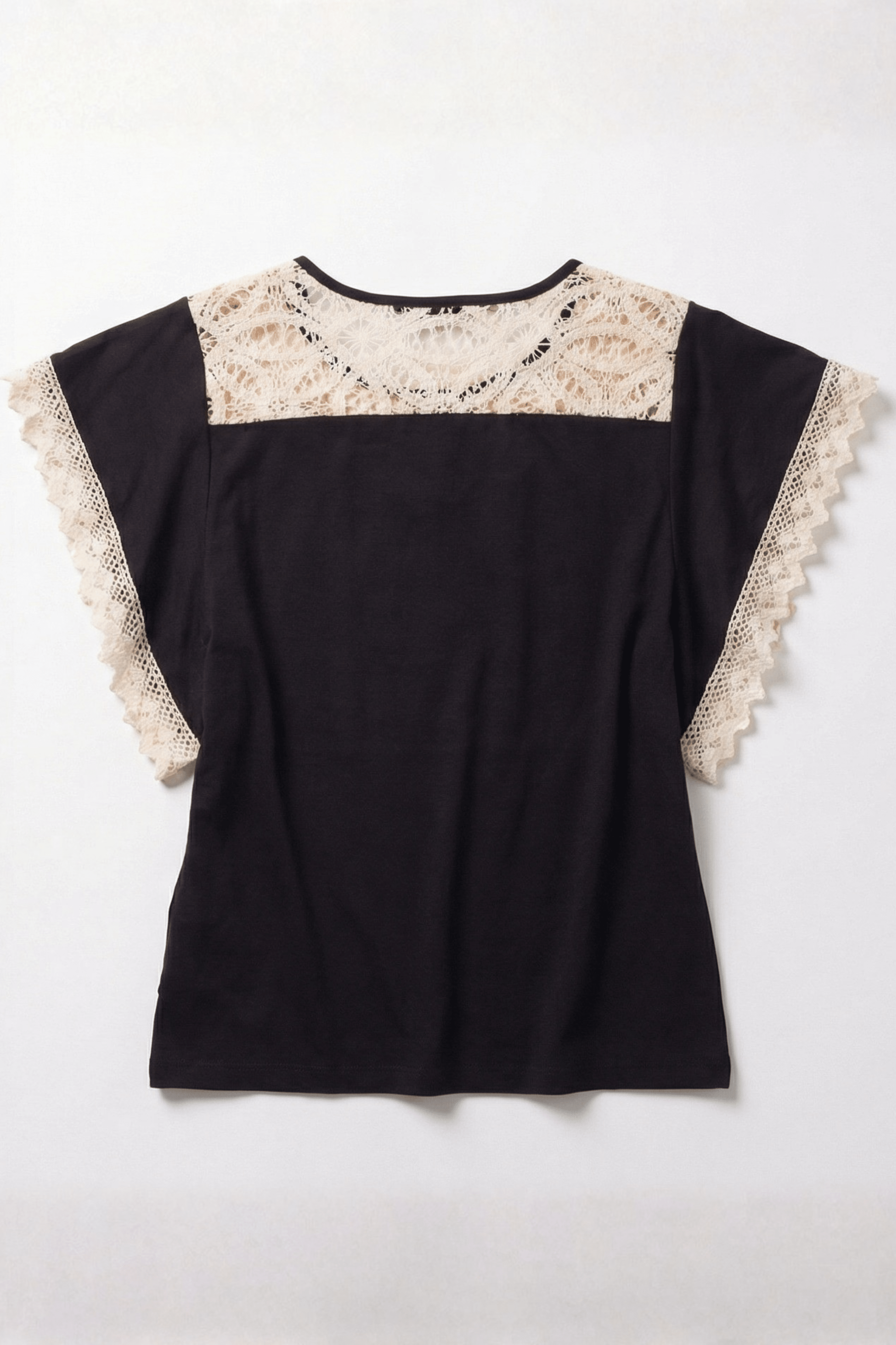 Camiseta negra bordado grogre en delantero y mangas Lolitas&L - lolitasyl.com