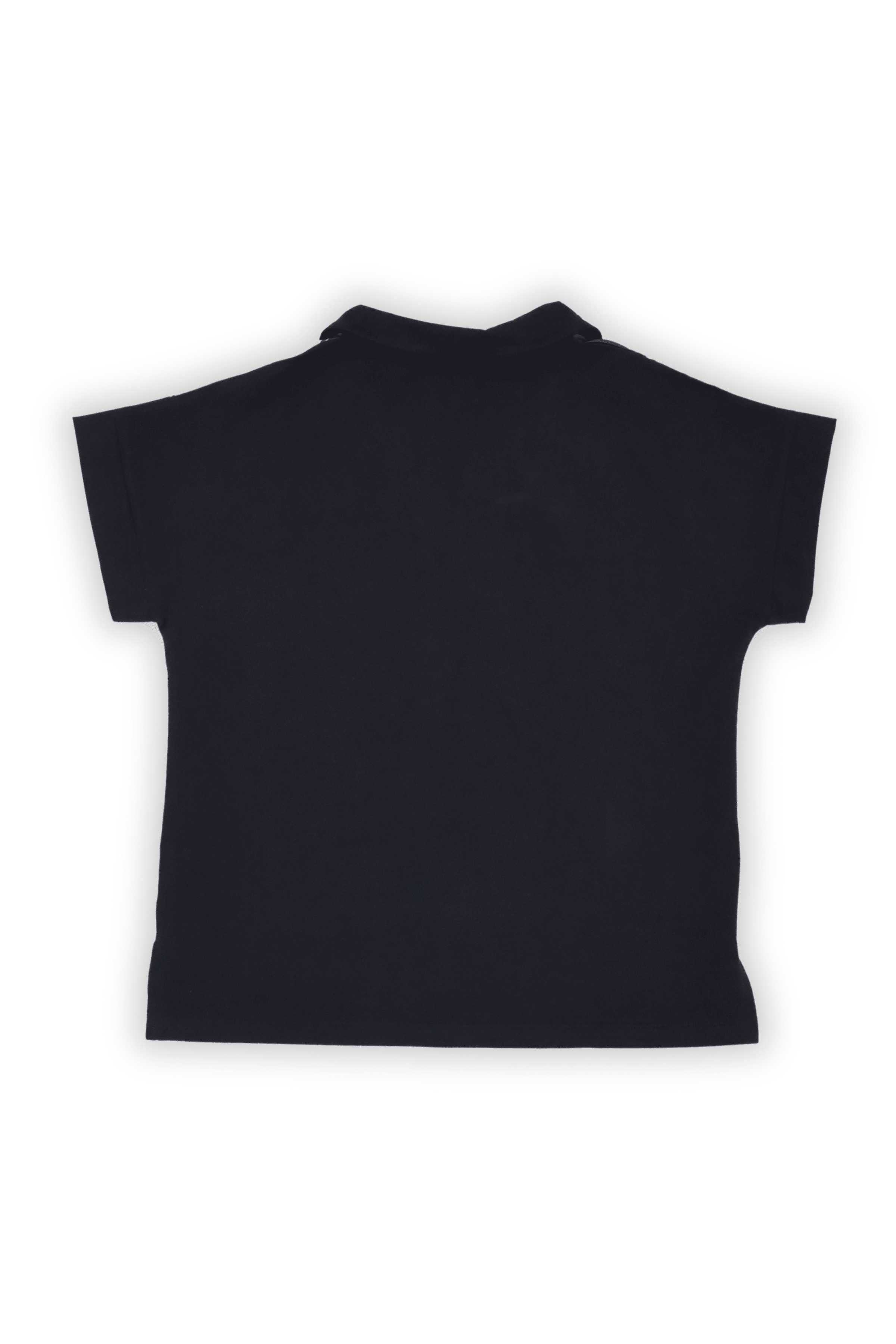 Camiseta negra con estampado silueta con gafas rojas Lolitas&L - lolitasyl.com