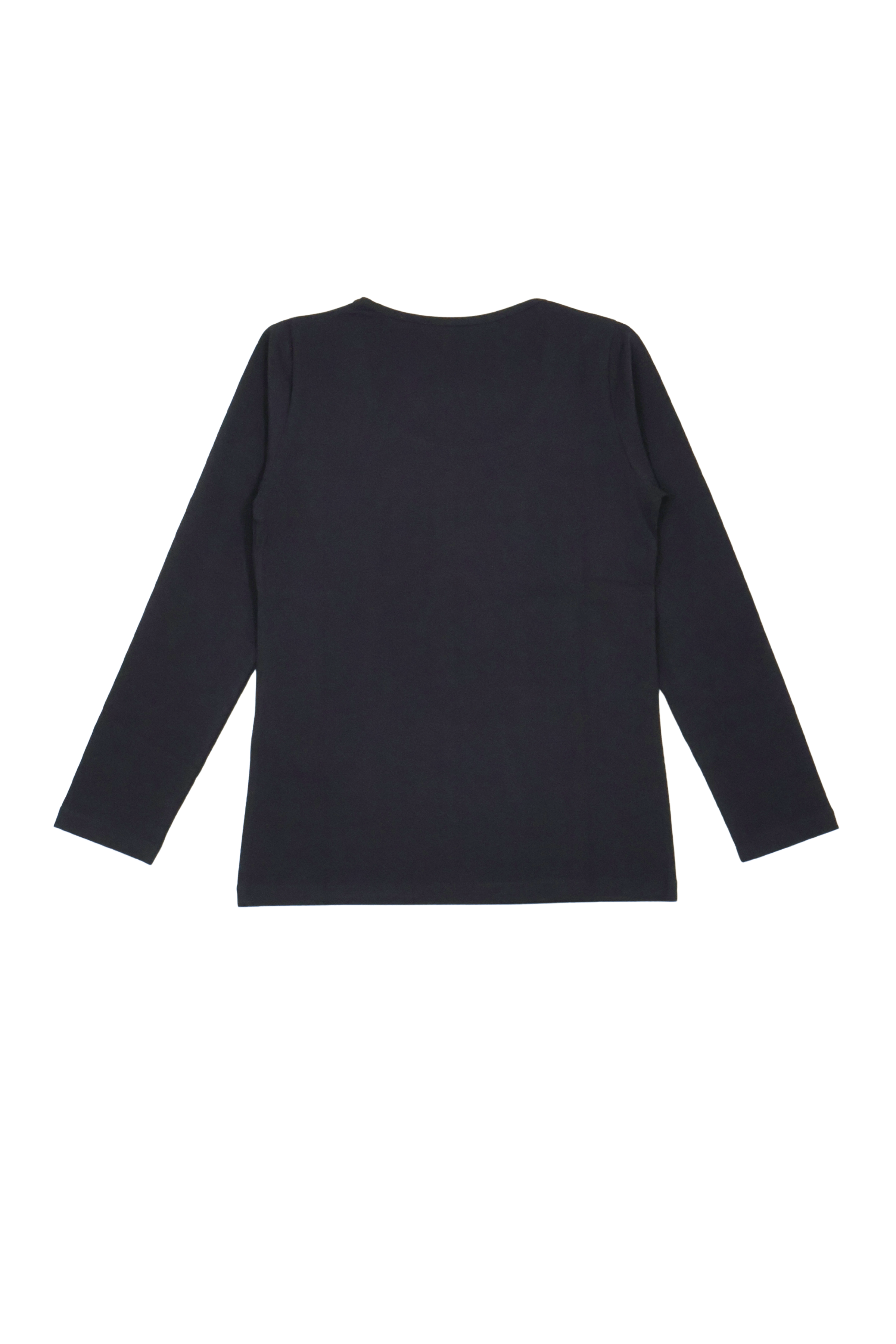 Camiseta negra con osito marron bordado manga larga Lolitas&L - lolitasyl.com