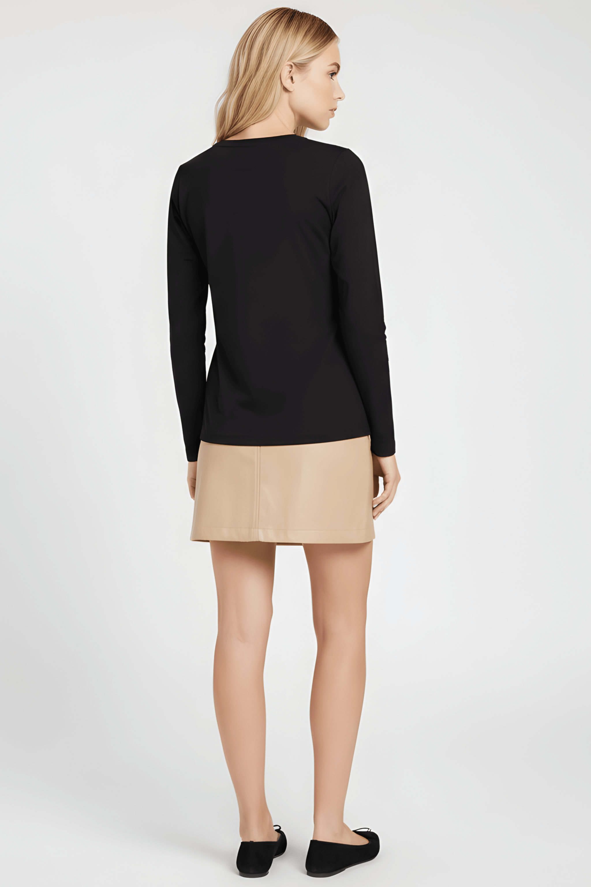 Camiseta negra con strass multicolor manga larga Lolitas&L - lolitasyl.com