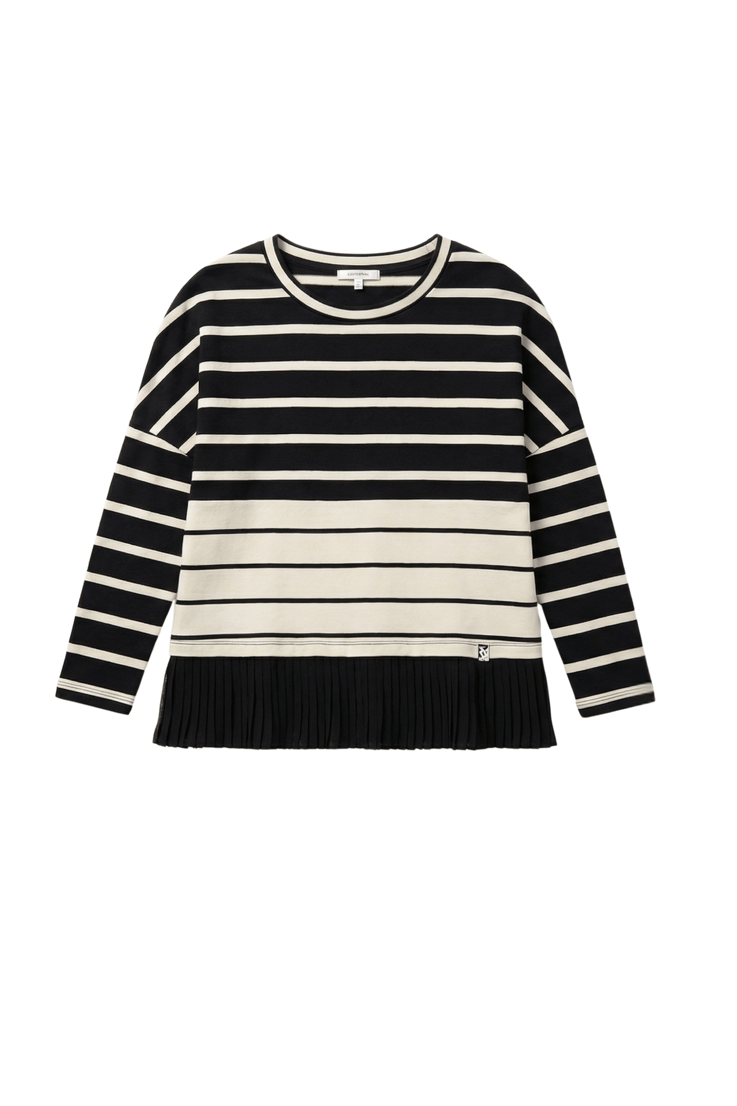 Camiseta negra y blanca multi rayas Lolitas&L - lolitasyl.com