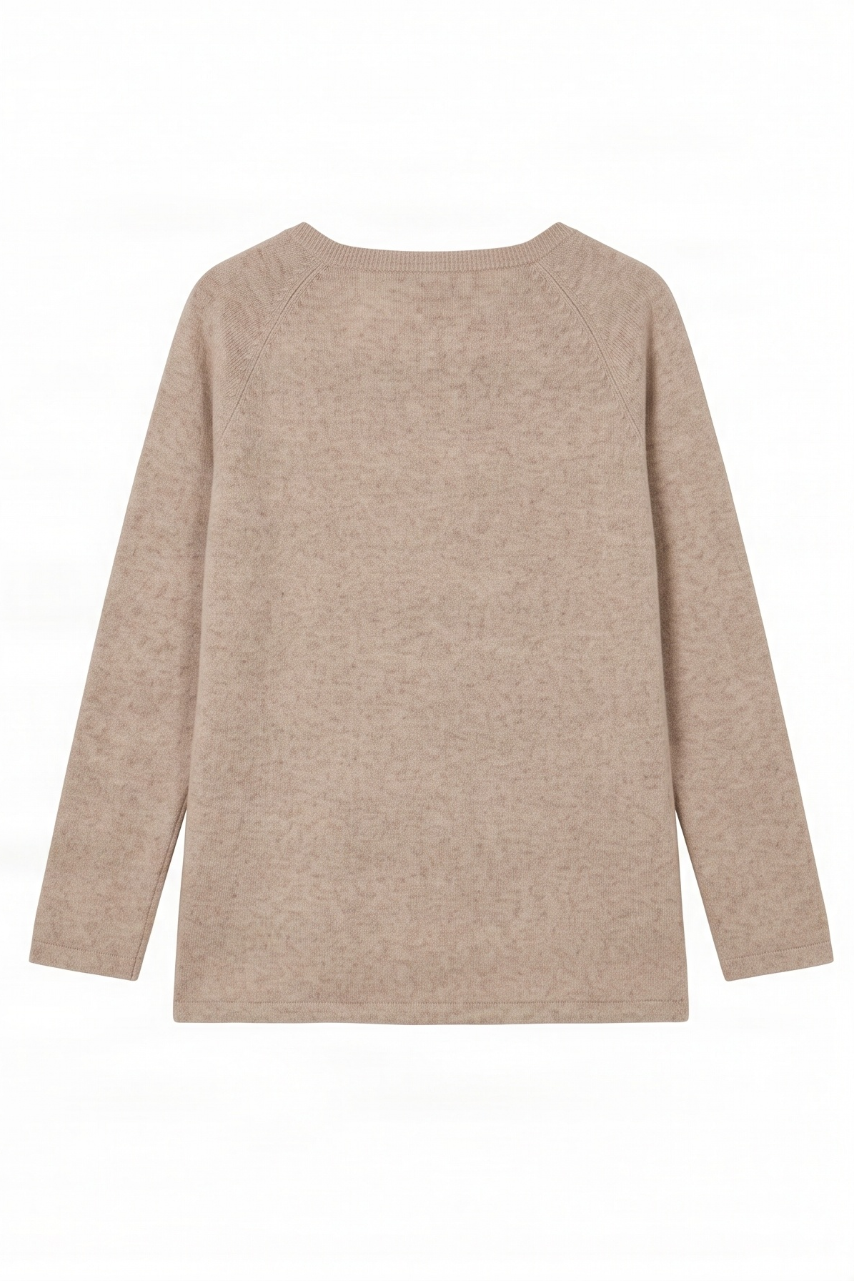 Camiseta de punto beige con bolsito de antelina flecos Lolitas&L