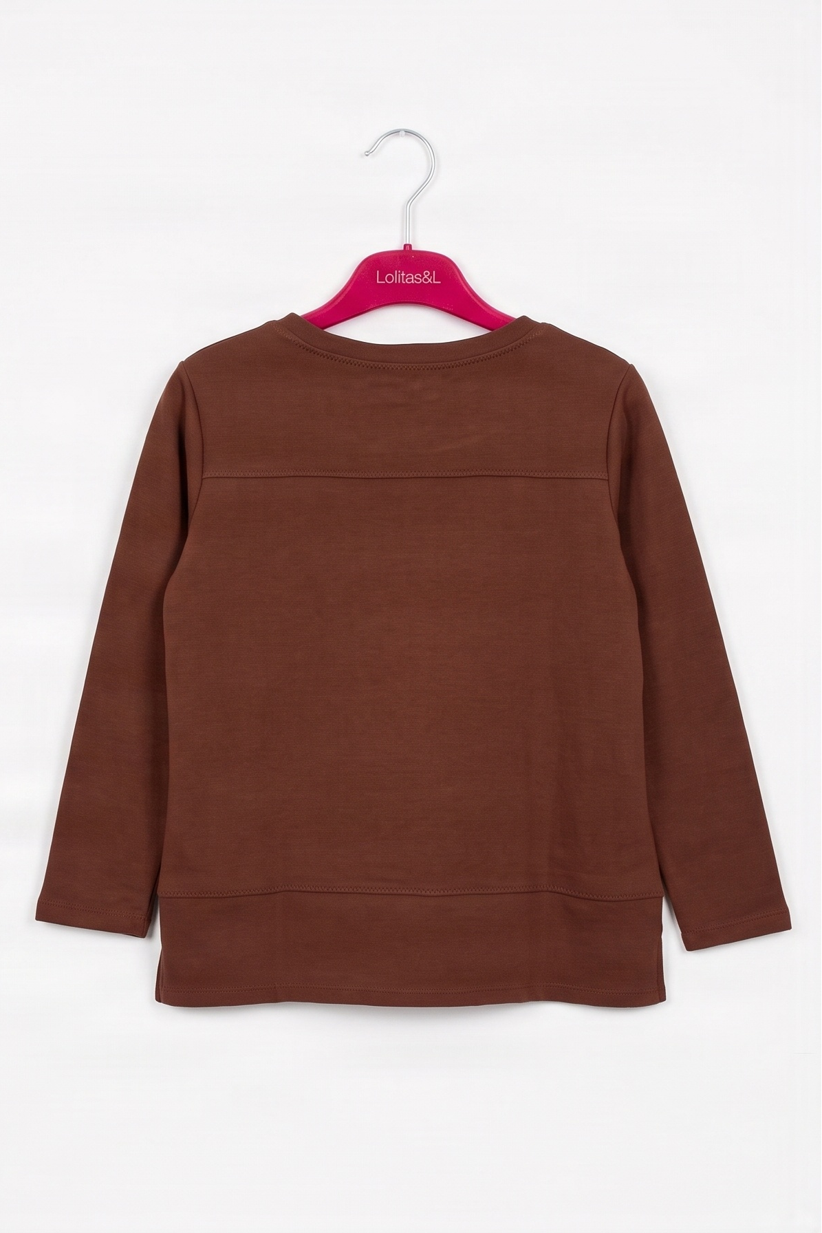Camiseta de Punto Marrón con Botones Joya Preloved