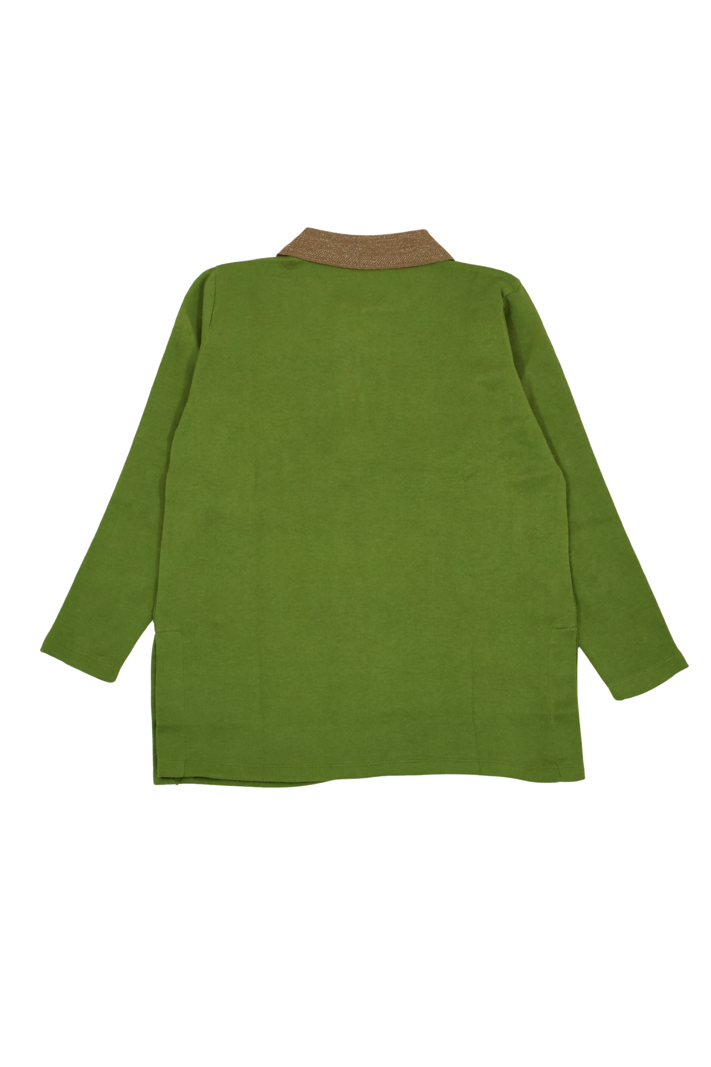 Camiseta de punto verde con leon de strass Lolitas&L