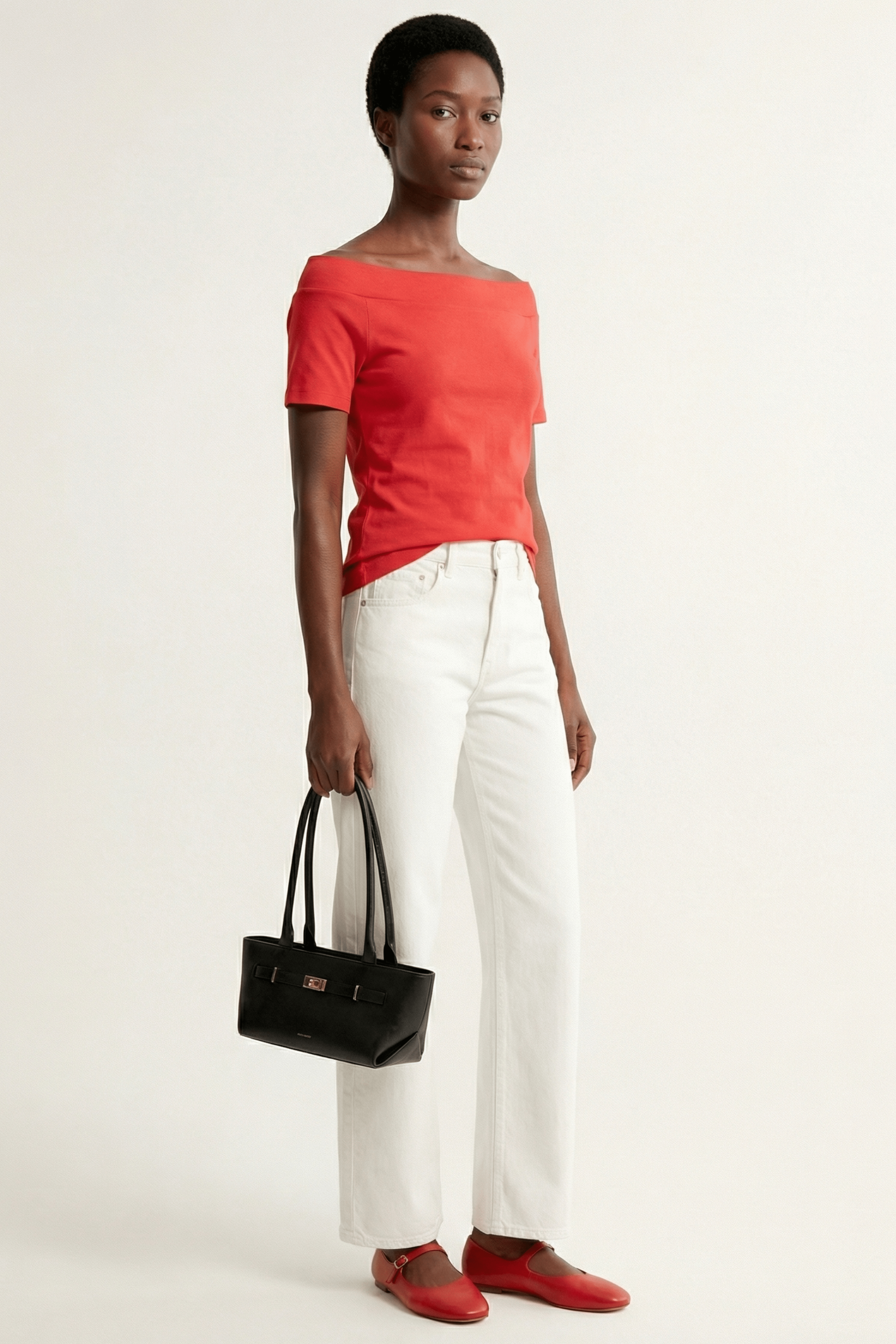 Camiseta roja bardot Lolitas&L - lolitasyl.com