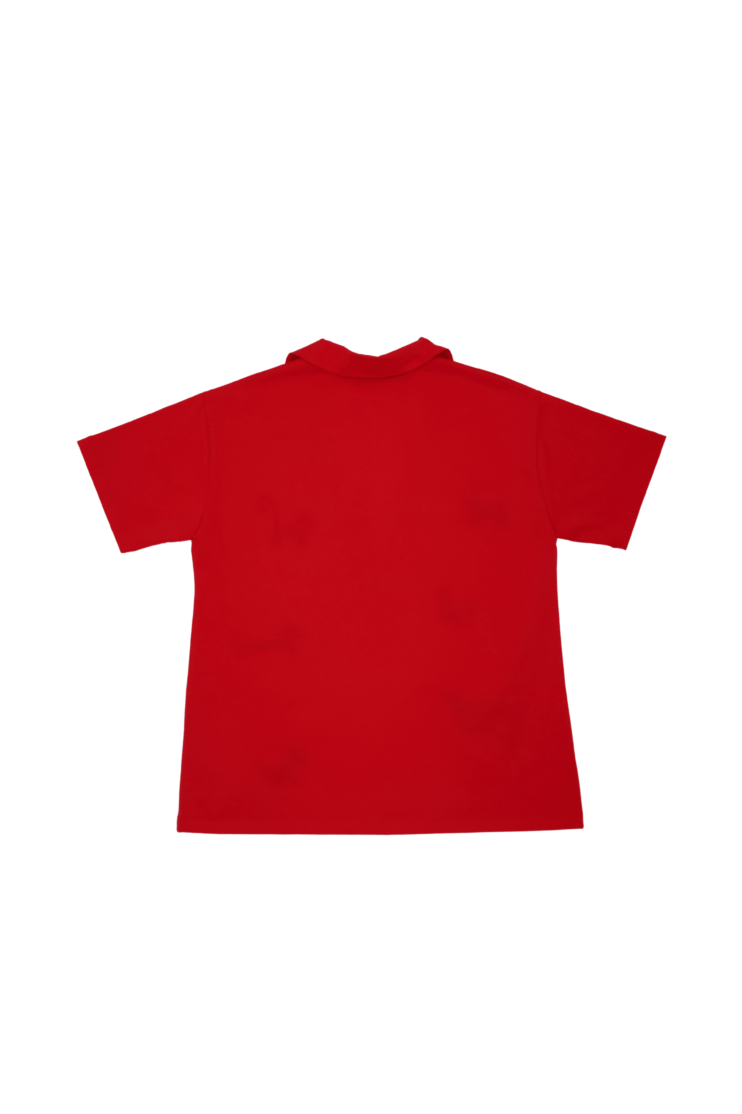 Camiseta roja cuello polo con bordado perritos Lolitas&L - lolitasyl.com