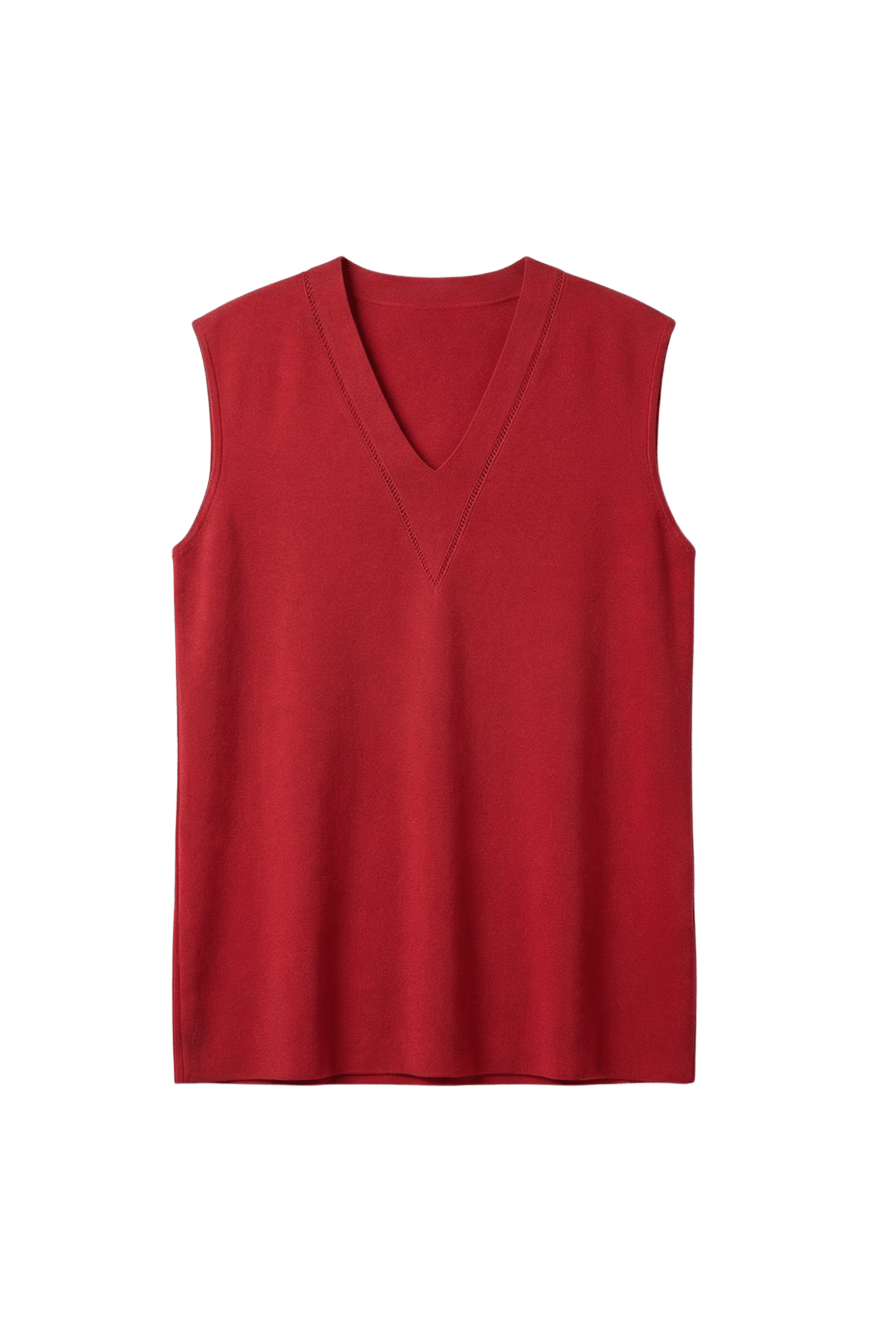 Camiseta roja escote uve sin mangas Lolitas&L - lolitasyl.com