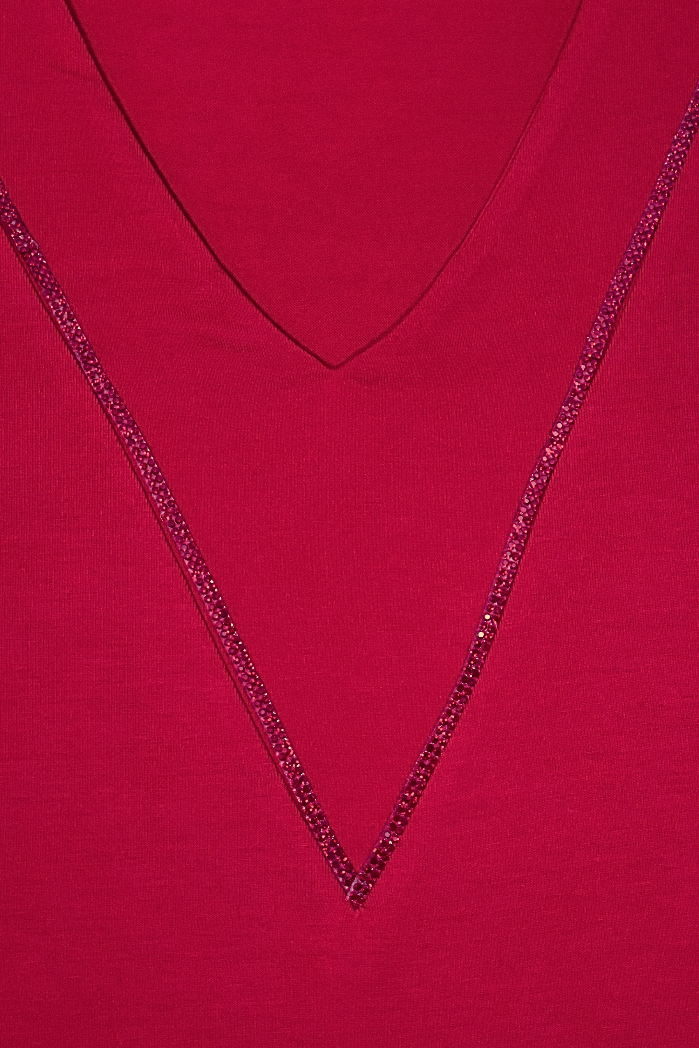 Camiseta roja escote uve sin mangas Lolitas&L - lolitasyl.com