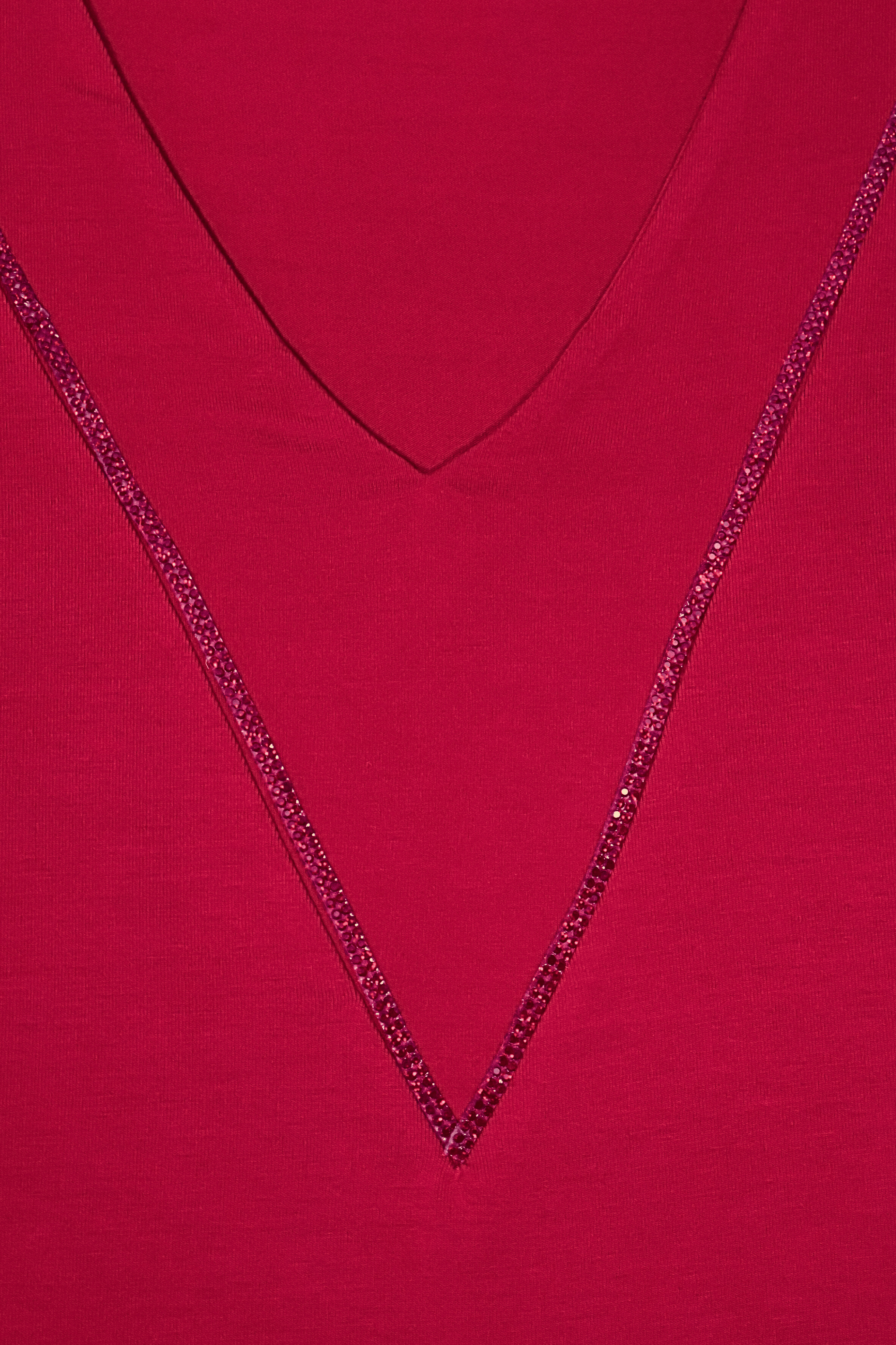 Camiseta roja escote uve sin mangas Lolitas&L - lolitasyl.com