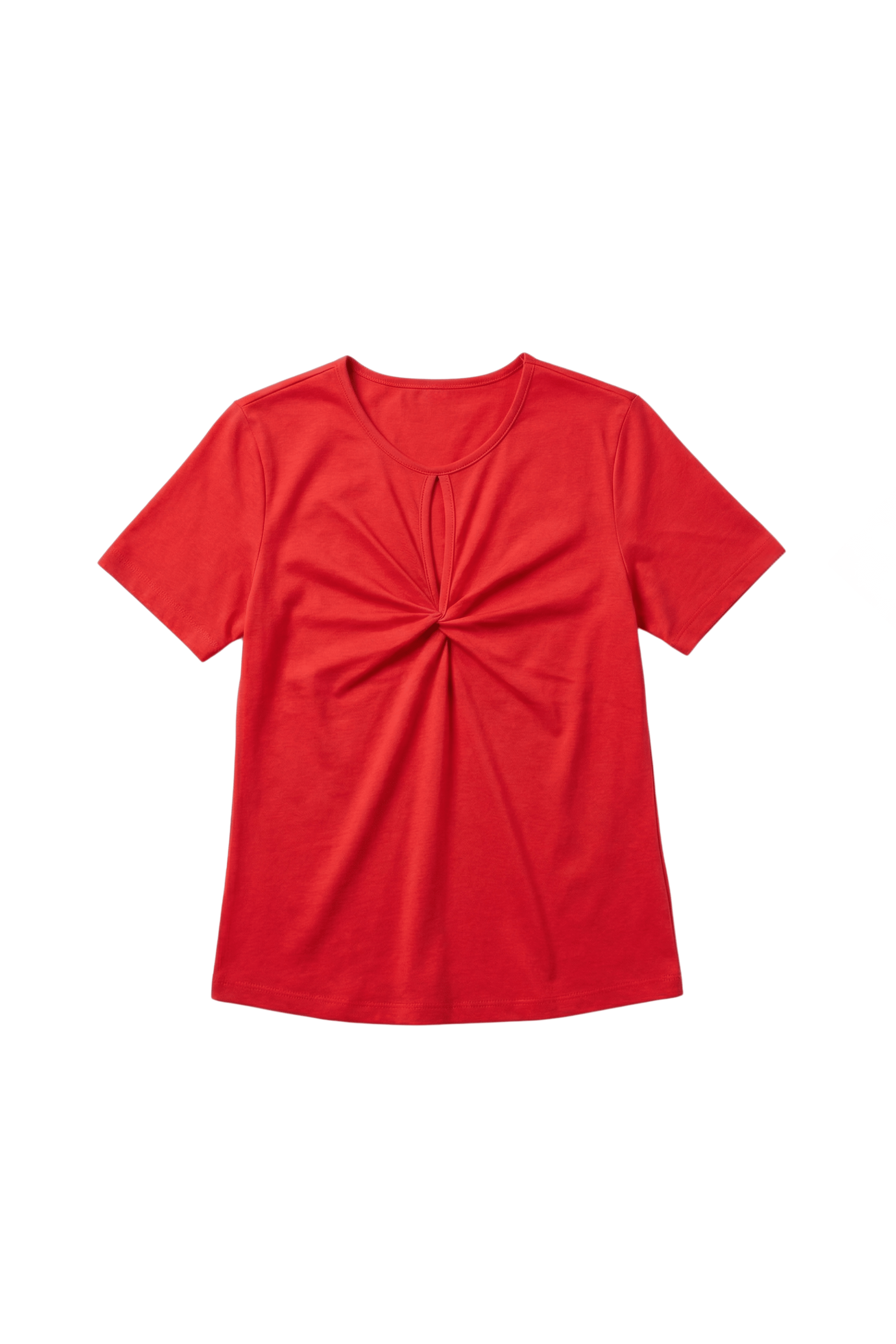 Camiseta roja lagrima con fruncido Lolitas&L - lolitasyl.com