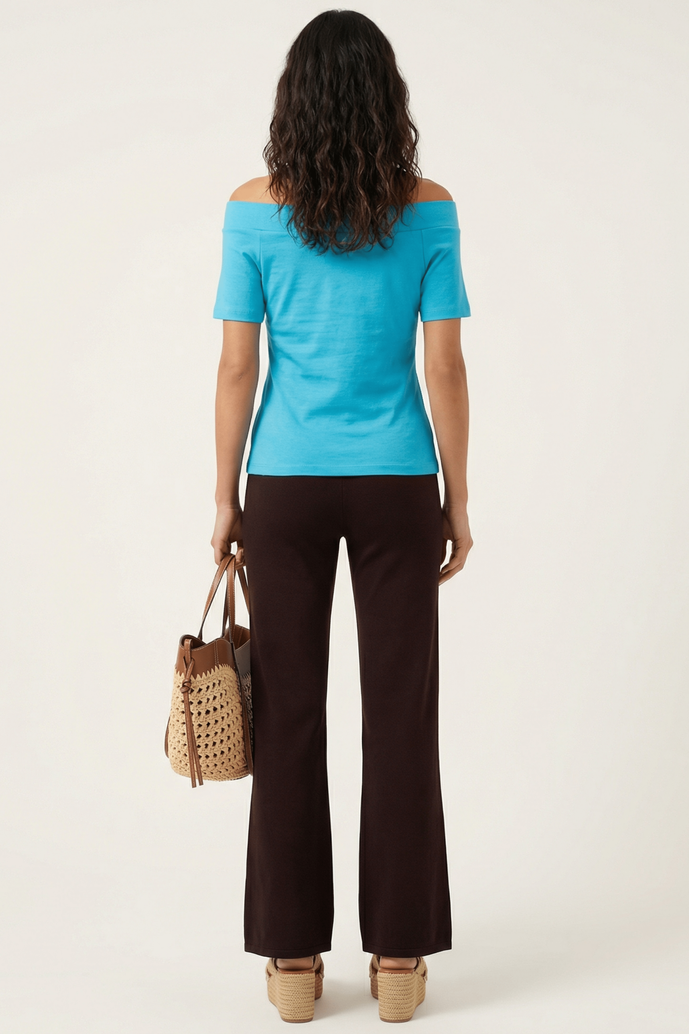 Camiseta turquesa bardot Lolitas&L - lolitasyl.com