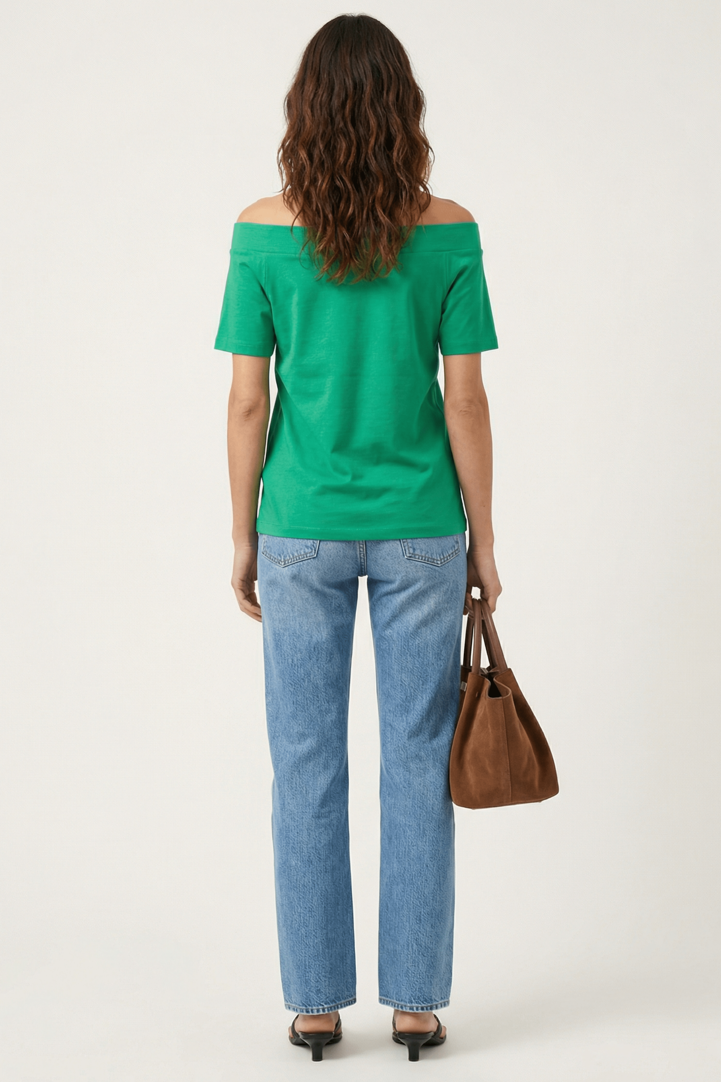 Camiseta verde bardot Lolitas&L - lolitasyl.com