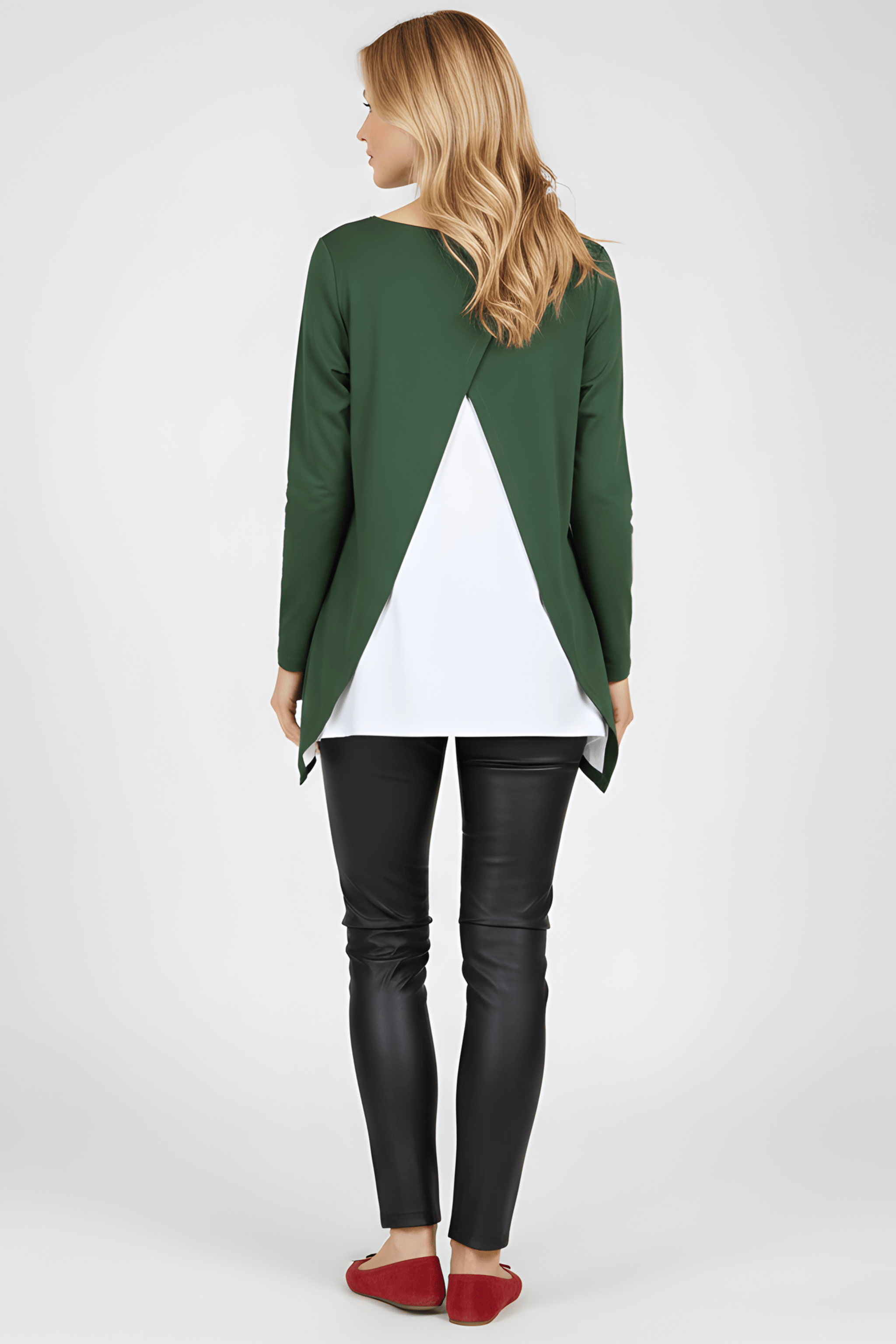 Camiseta verde con girafa strass de manga larga Lolitas&L - lolitasyl.com