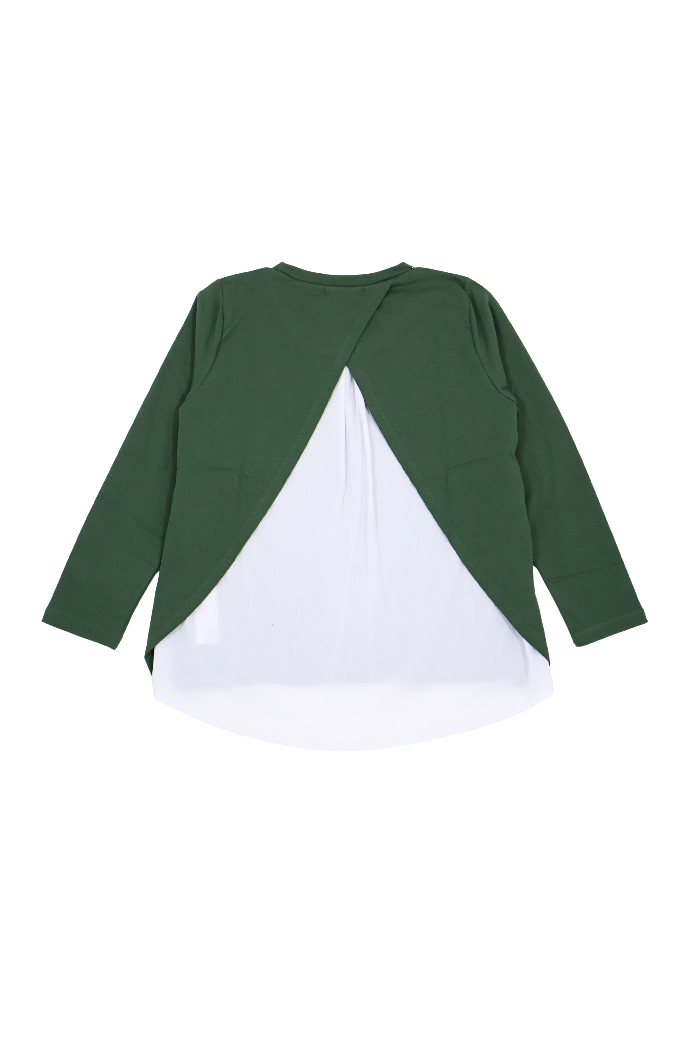 Camiseta verde con girafa strass de manga larga Lolitas&L