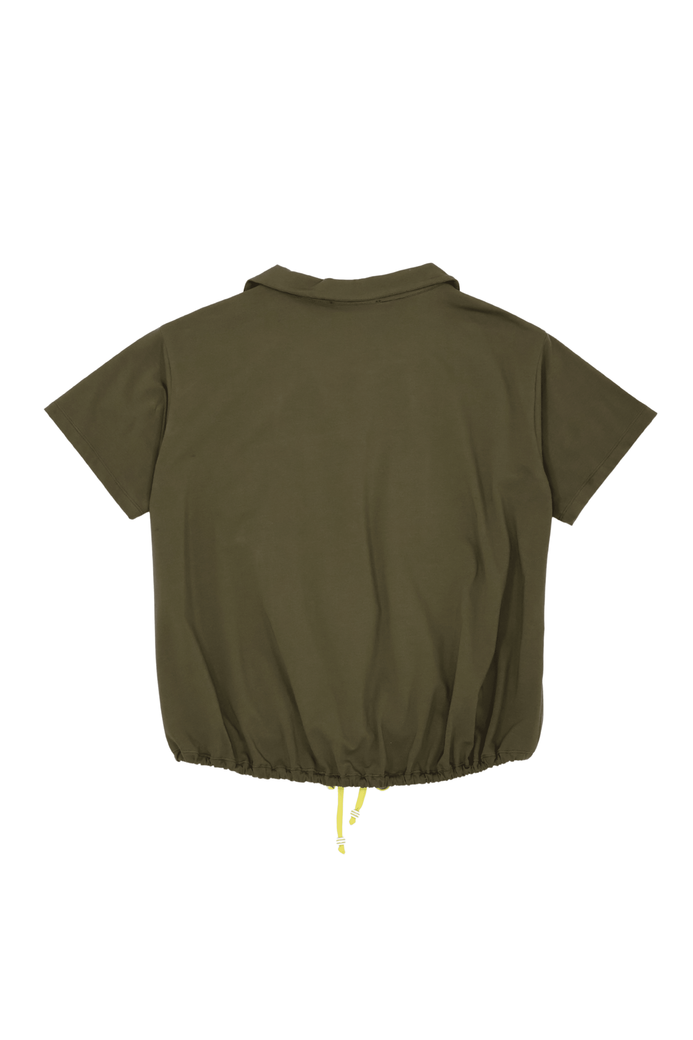 Camiseta verde militar con bordado palmeras cordon Lolitas&L - lolitasyl.com