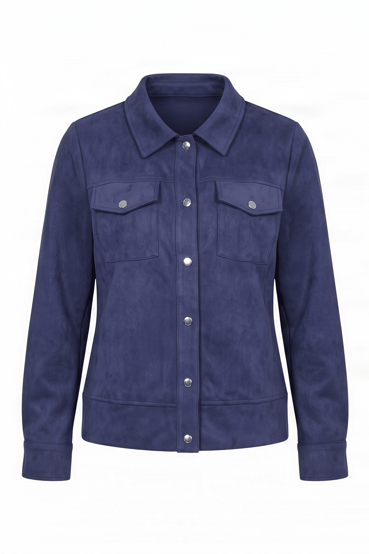 Chaqueta azul marino antelina con automaticos Lolitas&L - lolitasyl.com