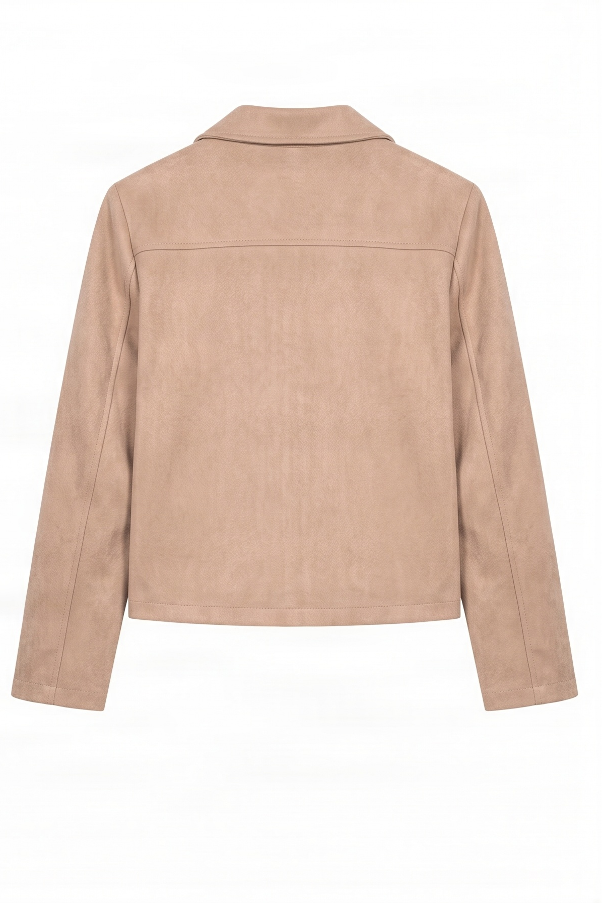 Chaqueta beige corta antelina con automaticos Lolitas&L