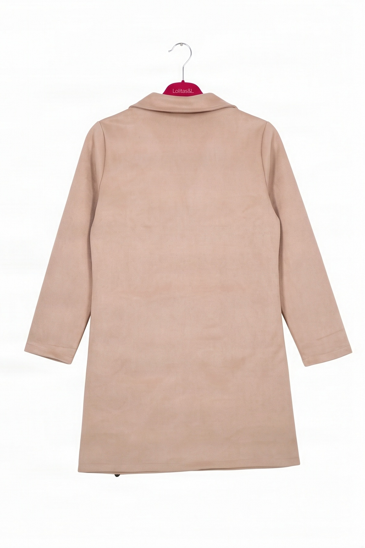 Chaqueta Larga de Antelina Beige Preloved