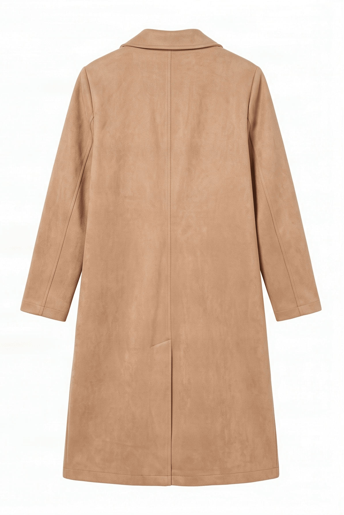Chaqueta beige larga de antelina abotonada Lolitas&L - lolitasyl.com